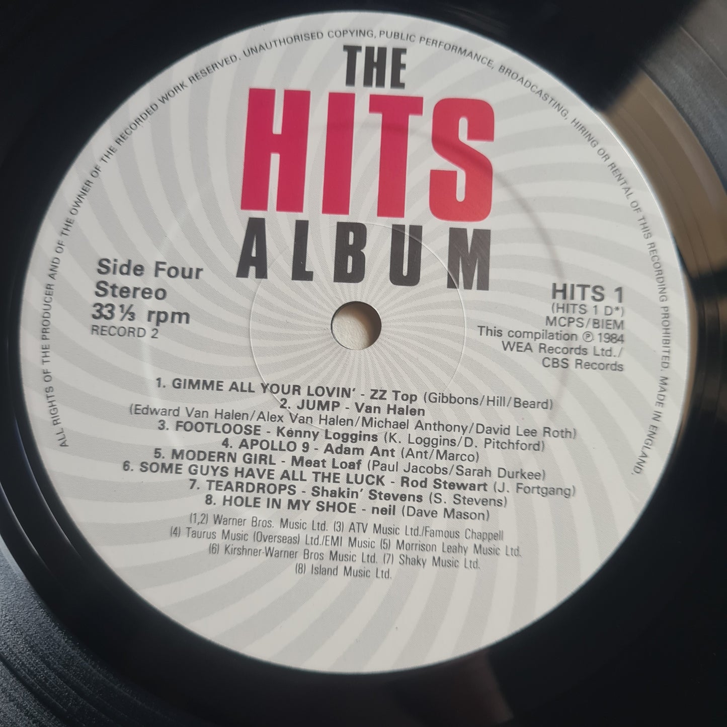 Various Artists – The Hits Album - 1984 - Vinyl Record 2LP (near mint)