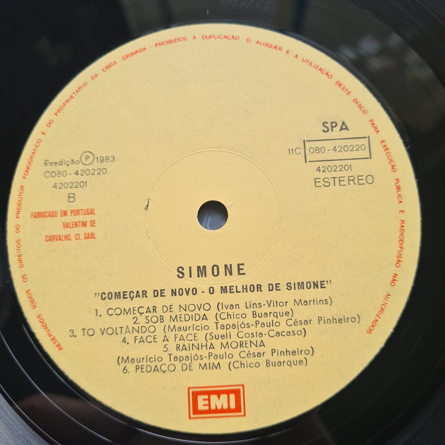 Simone – O Melhor De Simone - 1983 (Portuguese Pressing) - Vinyl Record LP 🇧🇷