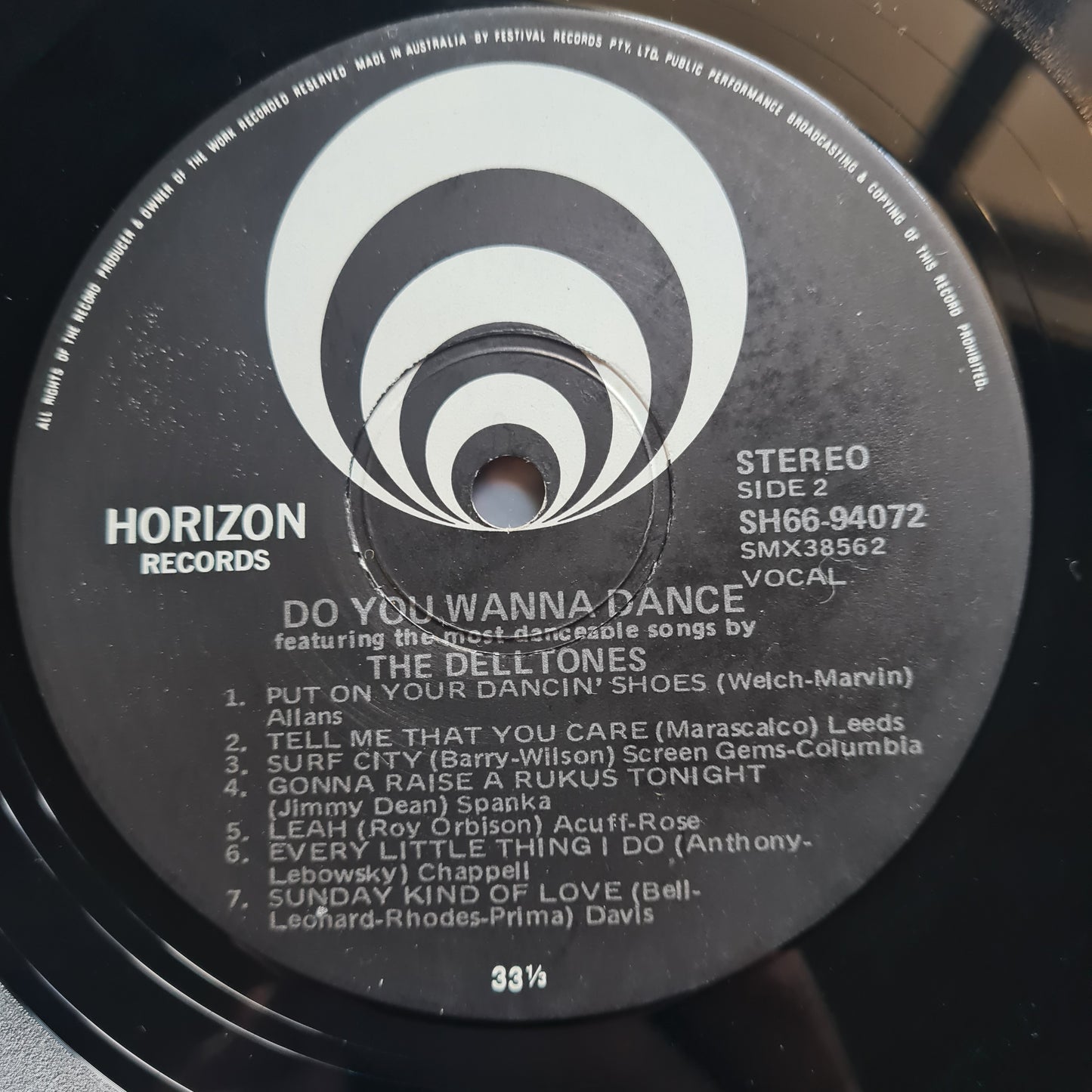 The Delltones- Do You Wanna Dance - Vinyl Record LP *Signed by Peewee Wilson- RARE*