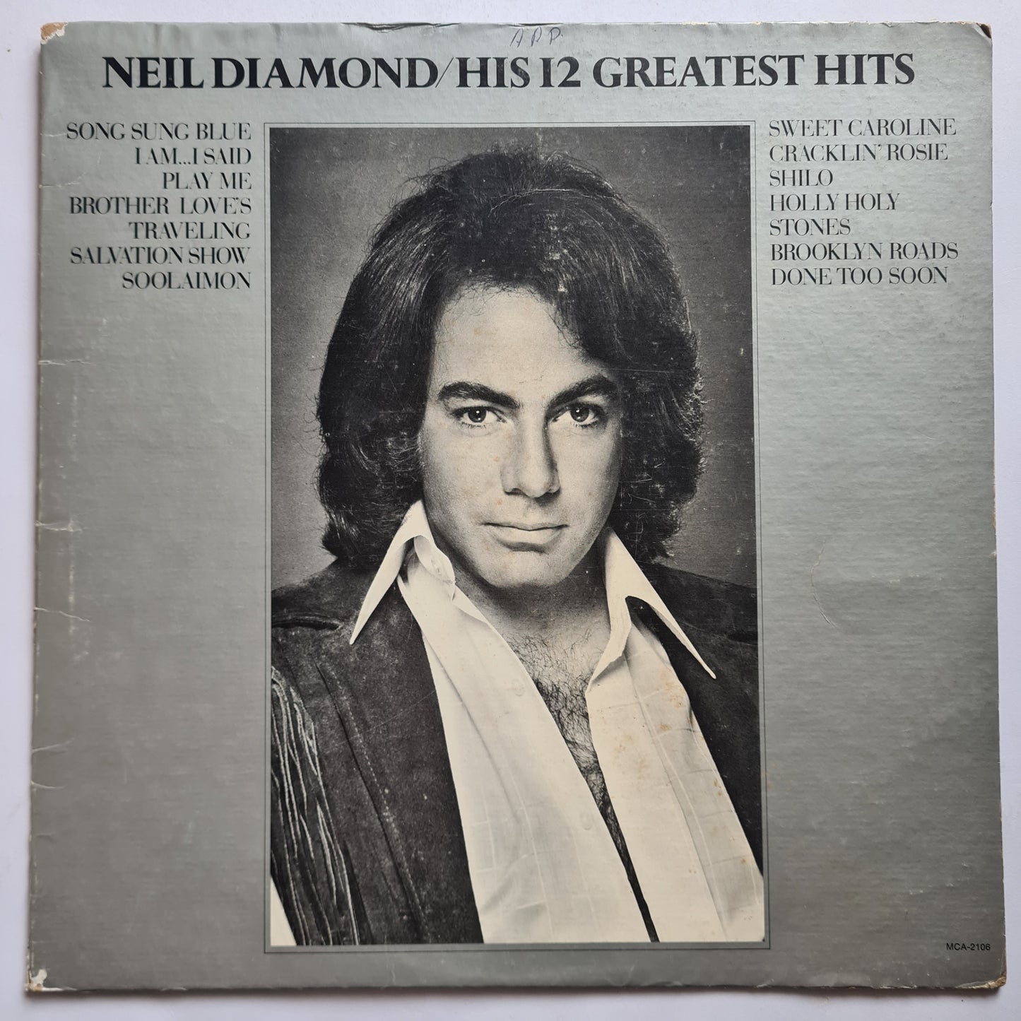 Neil Diamond – His 12 Greatest Hits - 1974 - Vinyl Record LP