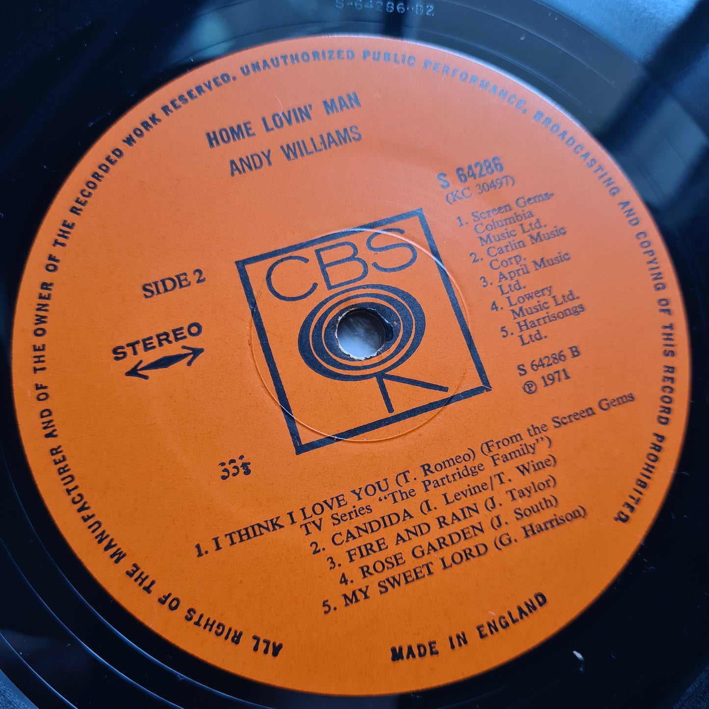 Andy Williams – Home Lovin' Man - 1971 - Vinyl Record LP