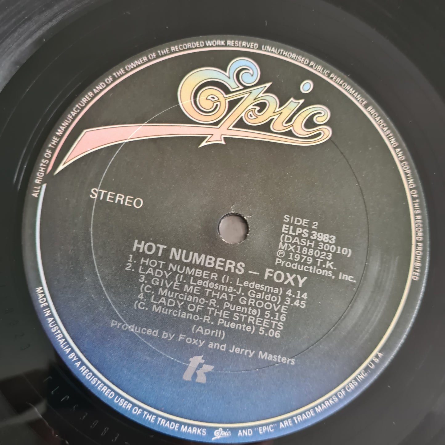Foxy – Hot Numbers - 1979 - Vinyl Record LP