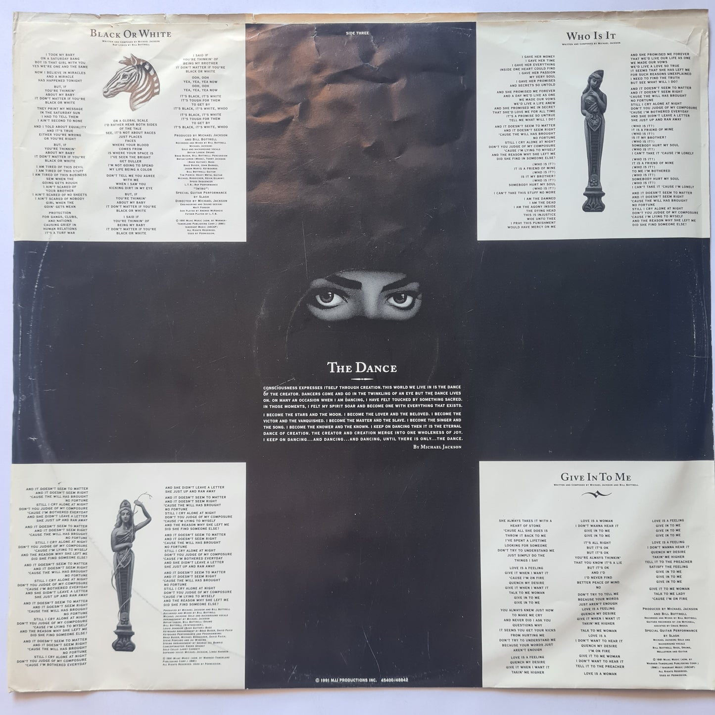 Michael Jackson – Dangerous - 1991 (Original US Pressing) - Vinyl Record 2LP
