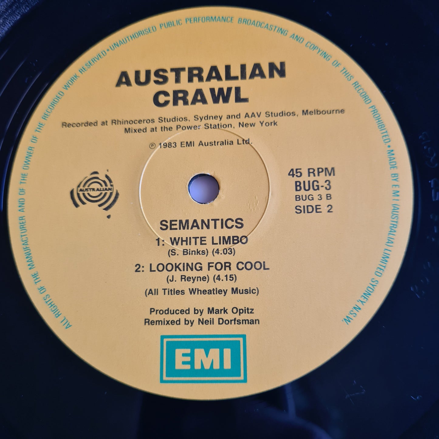 Australian Crawl – Semantics - 1983 - Vinyl Record