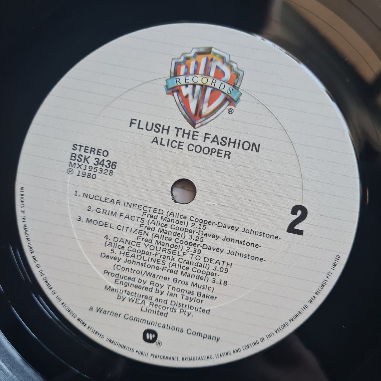 Alice Cooper – Flush The Fashion - 1980 - Vinyl Record LP