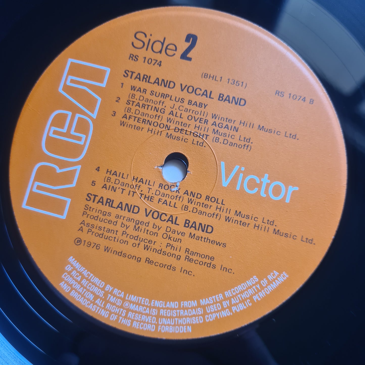 Starland Vocal Band – Starland Vocal Band - 1976 - Vinyl Record LP