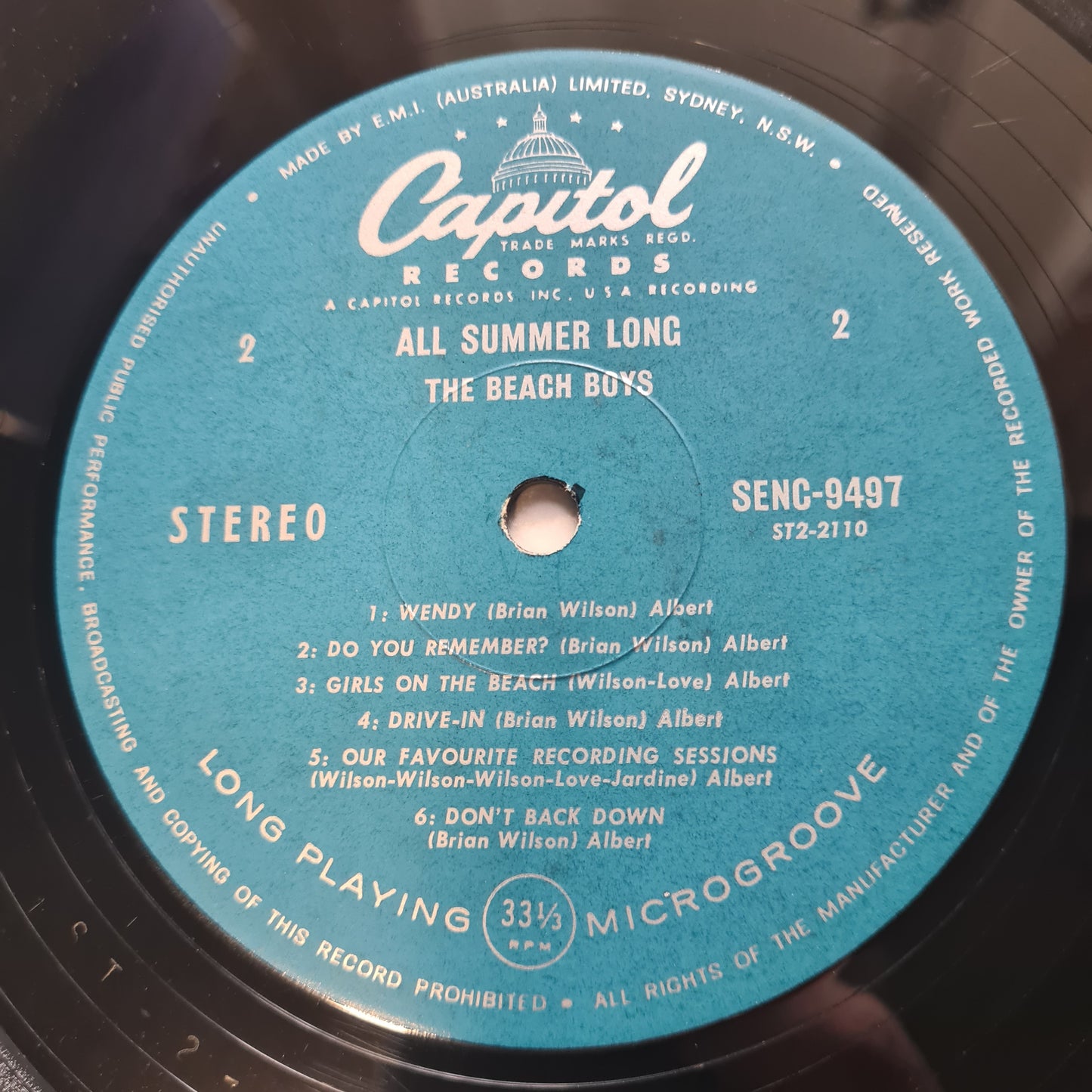 The Beach Boys – All Summer Long - 1964 (1969 Australian Pressing) - Vinyl Record LP