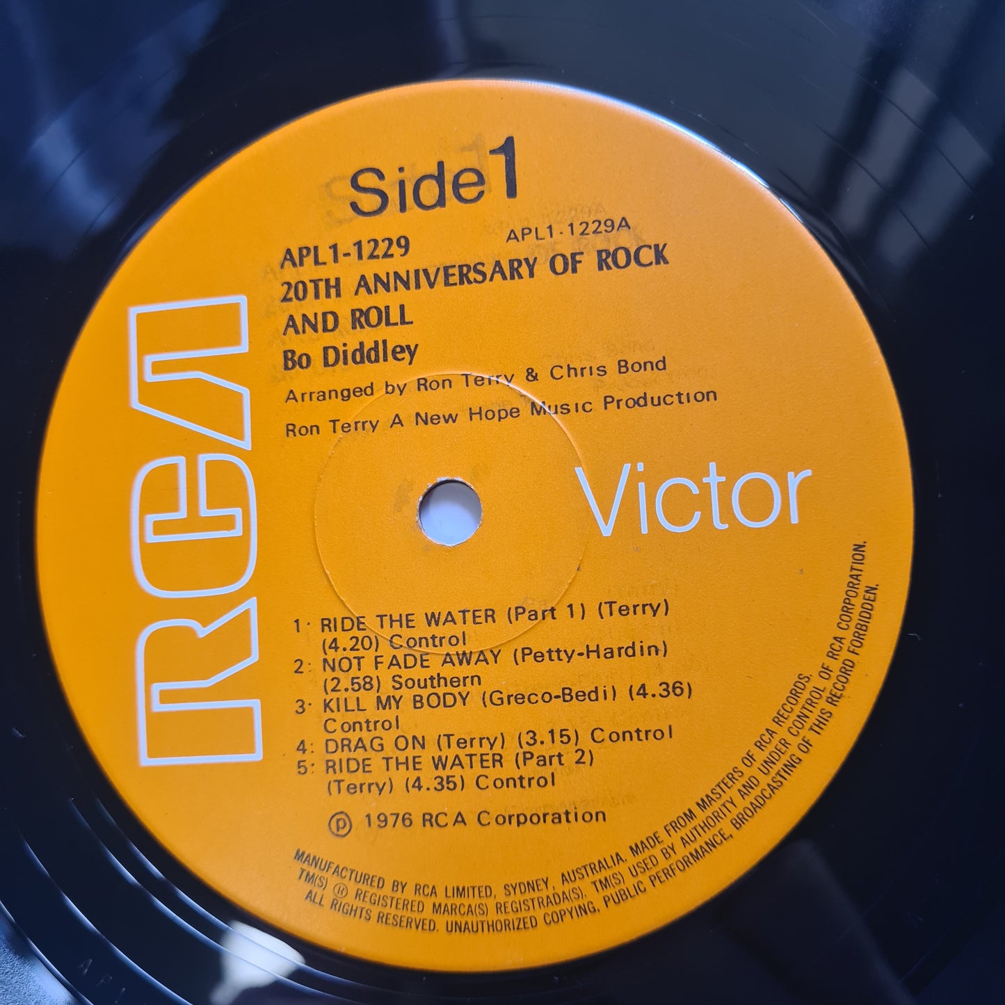 Bo Diddley – The 20th Anniversary Of Rock 'N' Roll - 1976 - Vinyl Record LP