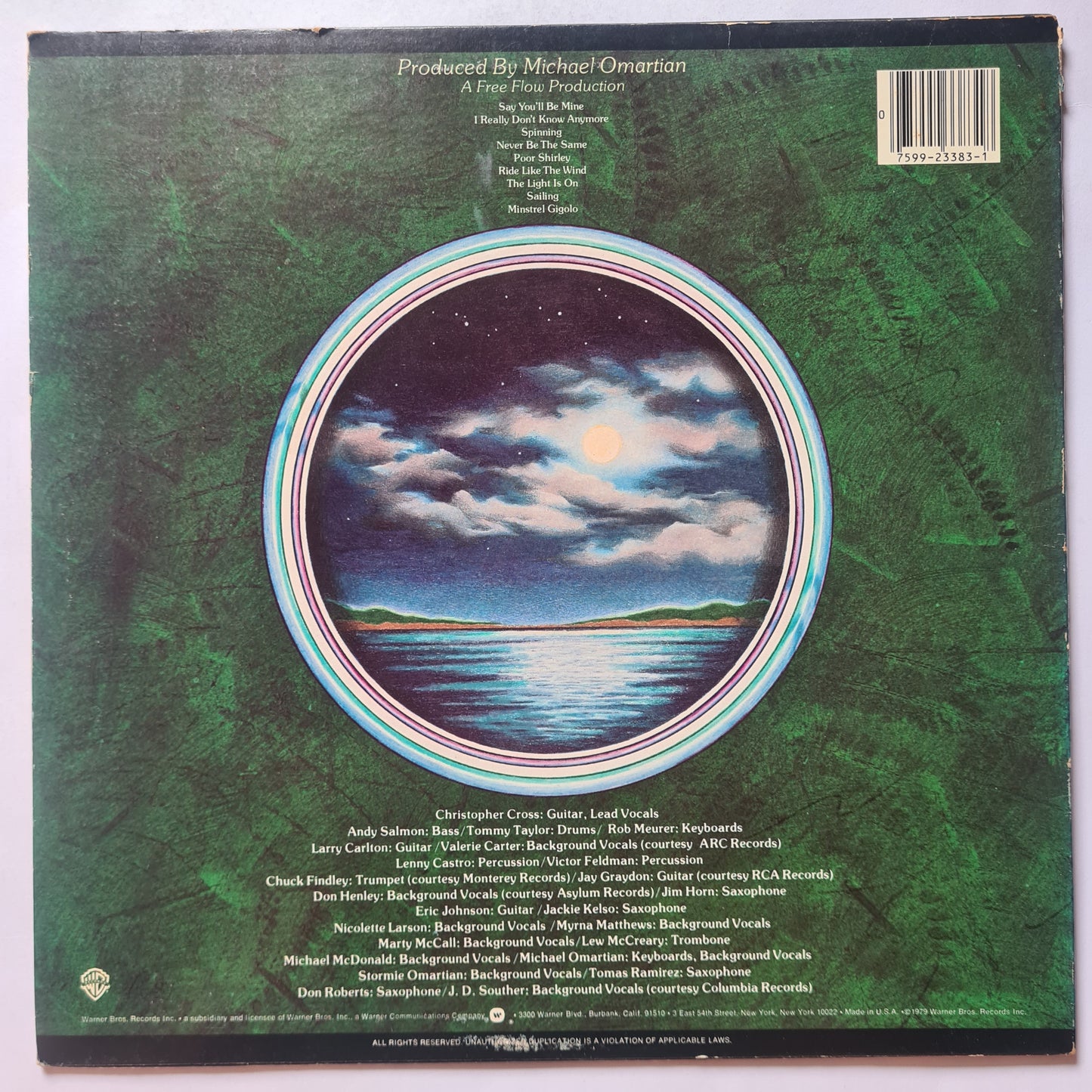 Christopher Cross – Christopher Cross - 1979 - Vinyl Record LP