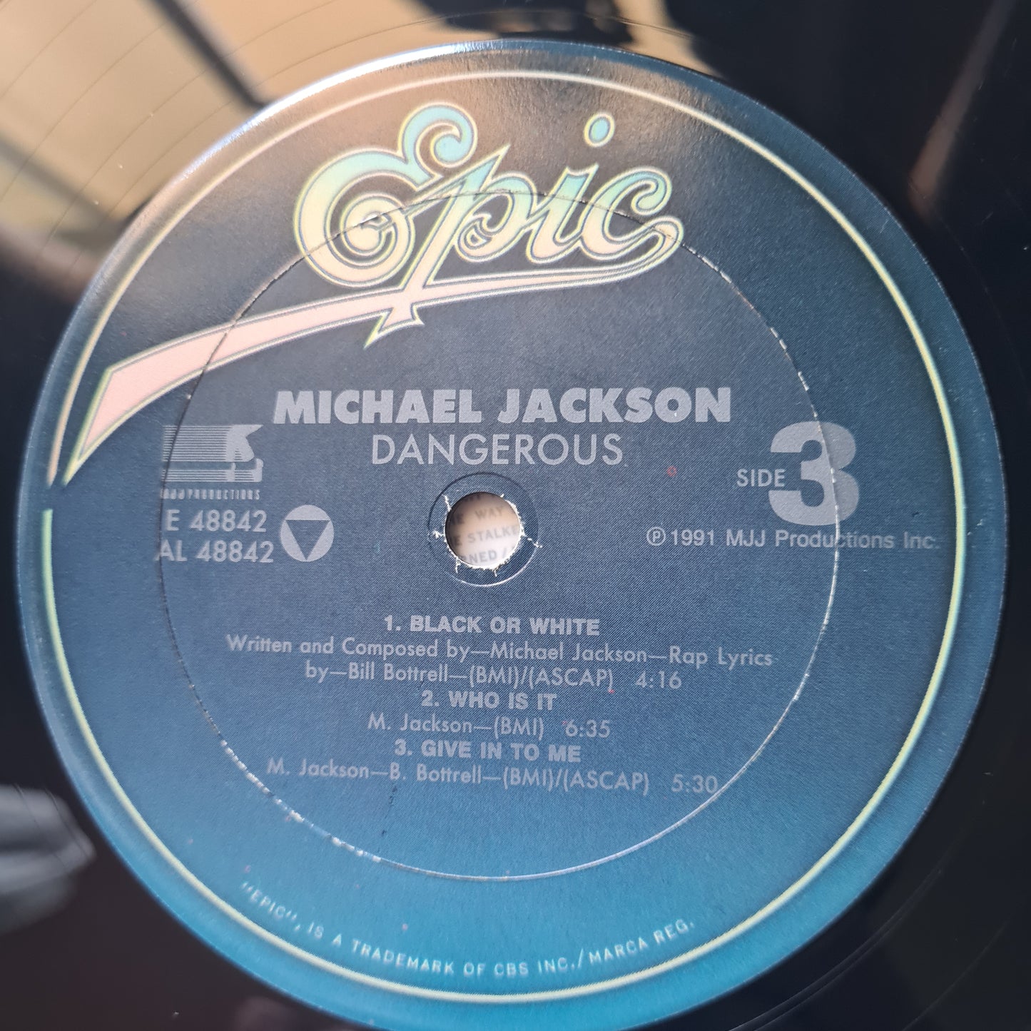 Michael Jackson – Dangerous - 1991 (Original US Pressing) - Vinyl Record 2LP