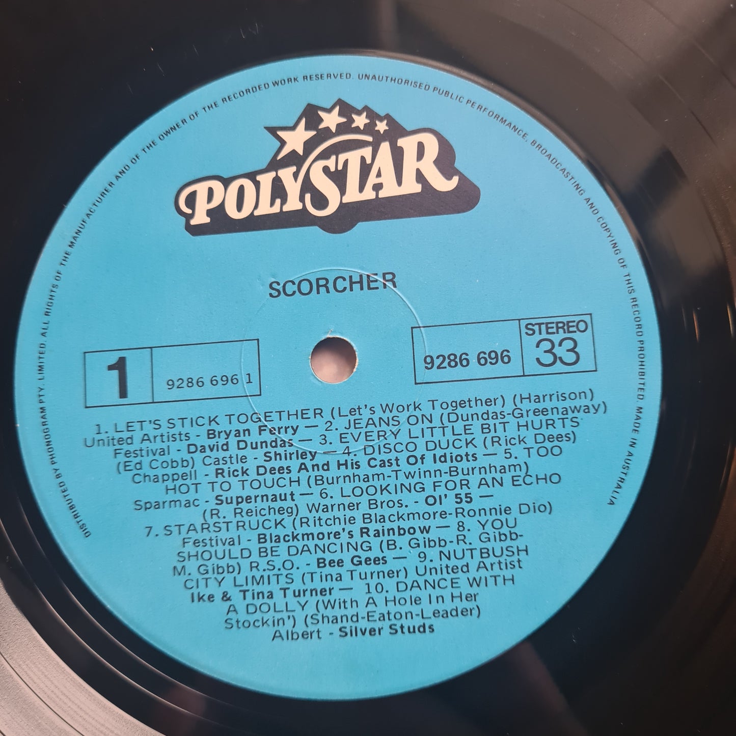 Various Artists – Scorcher - 1977 - Vinyl Record LP