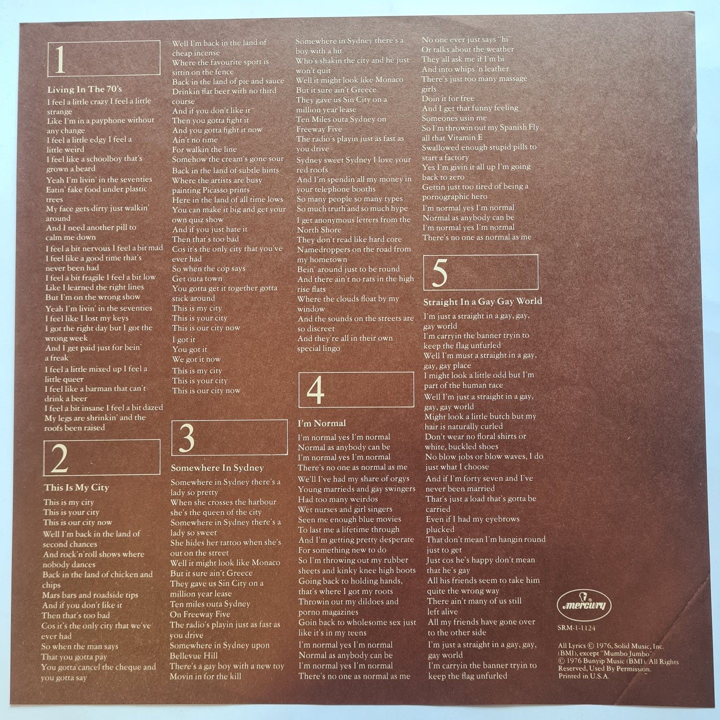 Skyhooks – Living In The 70's - 1977 (RARE USA Compilation Pressing) - Vinyl Record LP