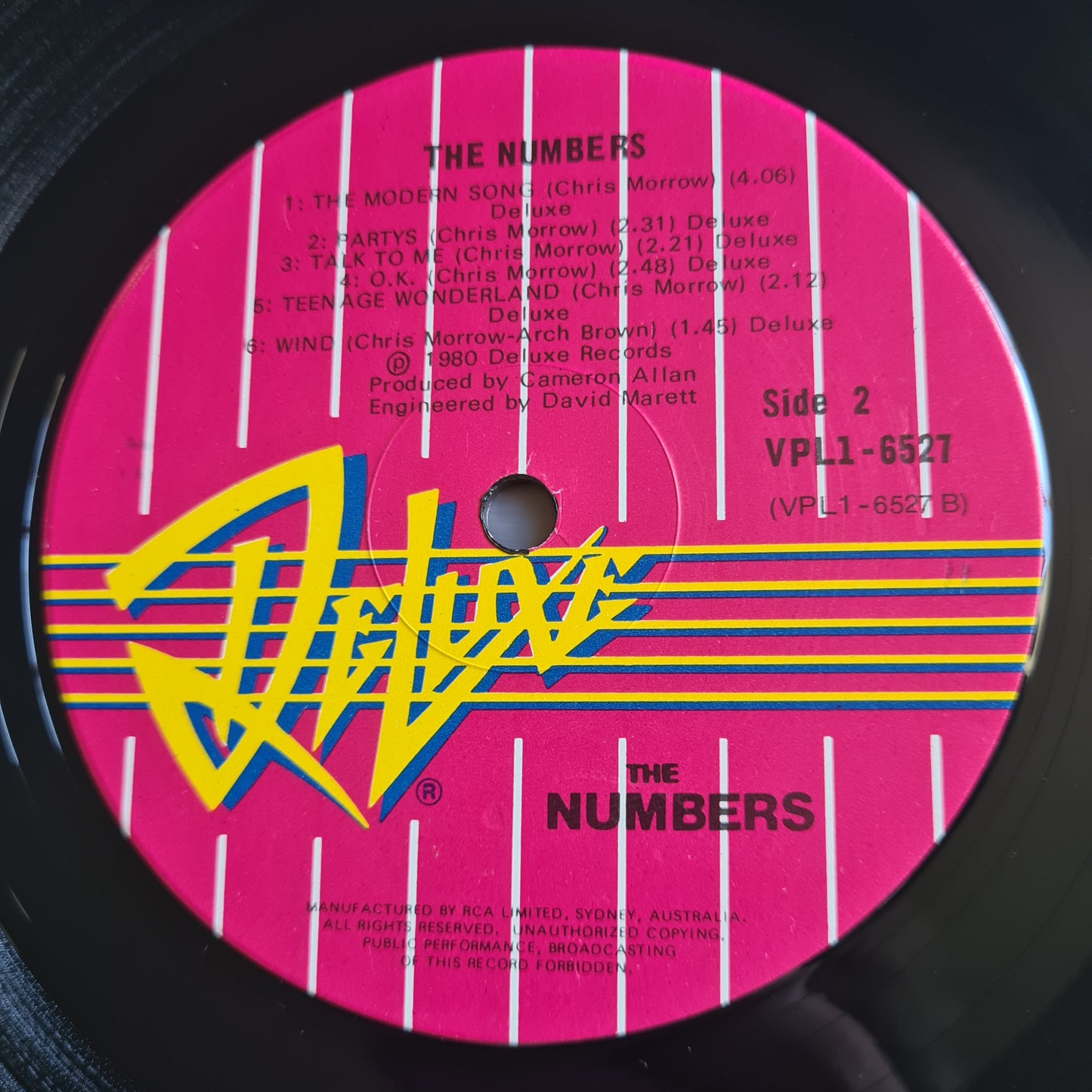 The Numbers – The Numbers - 1980 - Vinyl Record LP