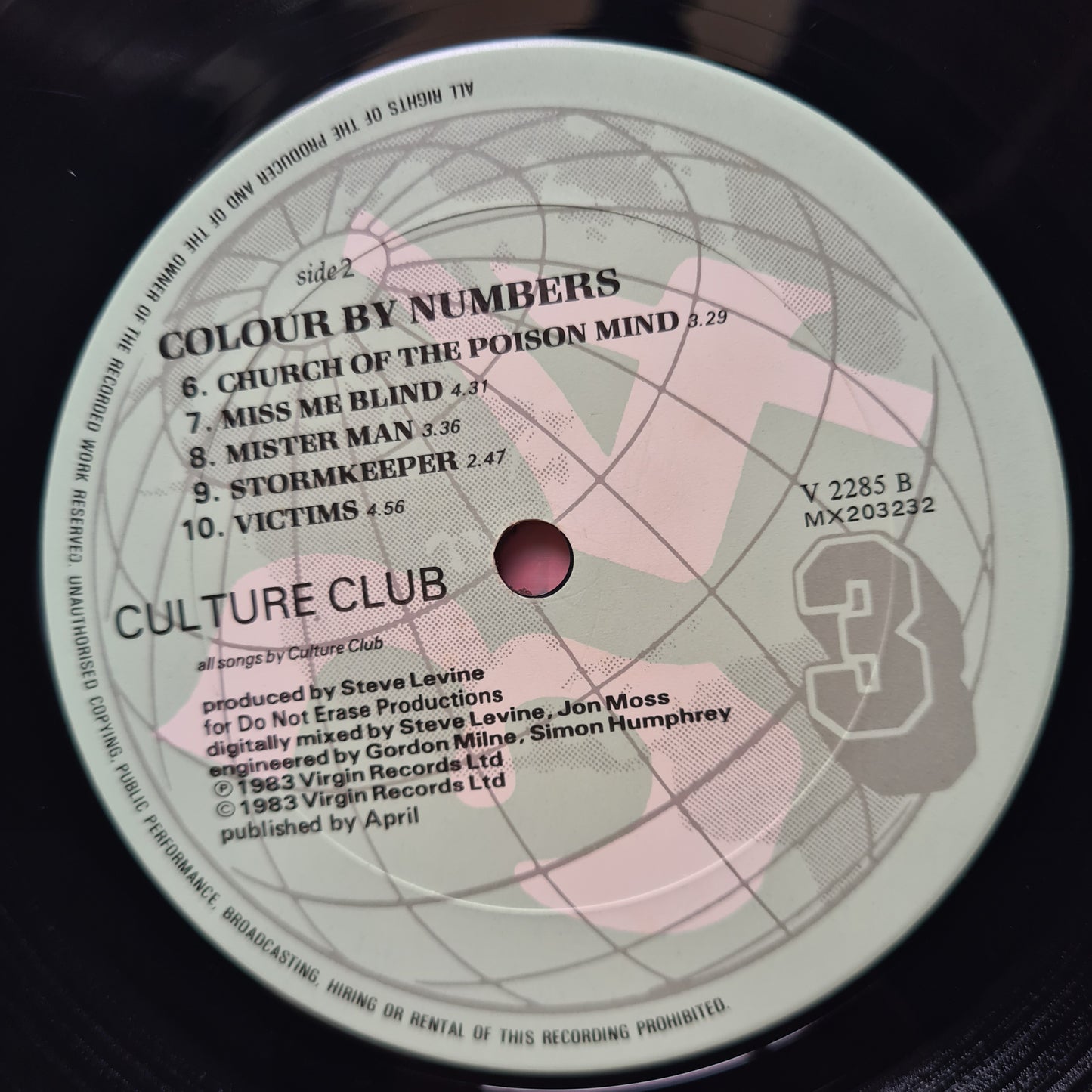 Culture Club – Colour By Numbers - 1983 - Vinyl Record LP