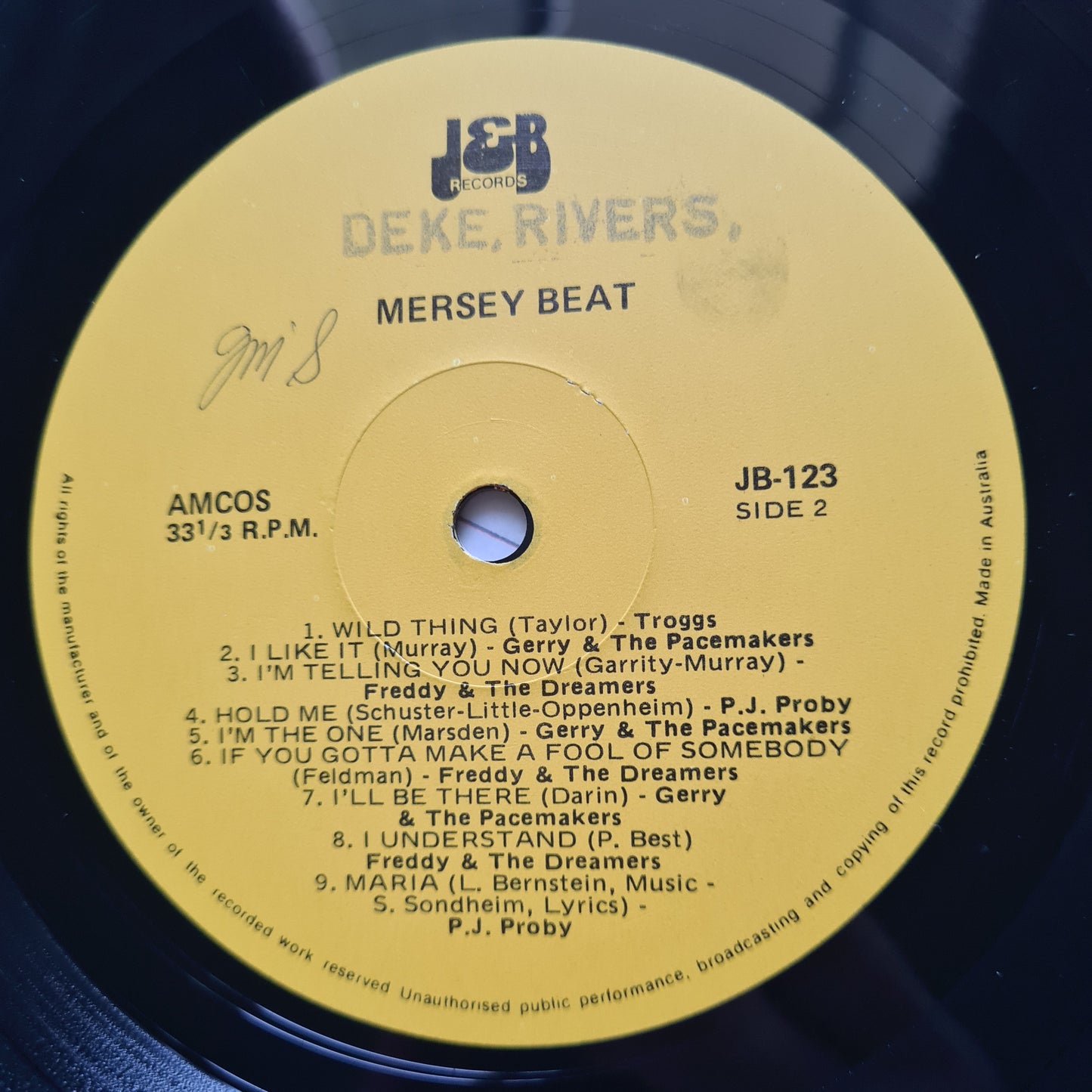 Various – Mersey Beat - 1982 - Vinyl Record LP