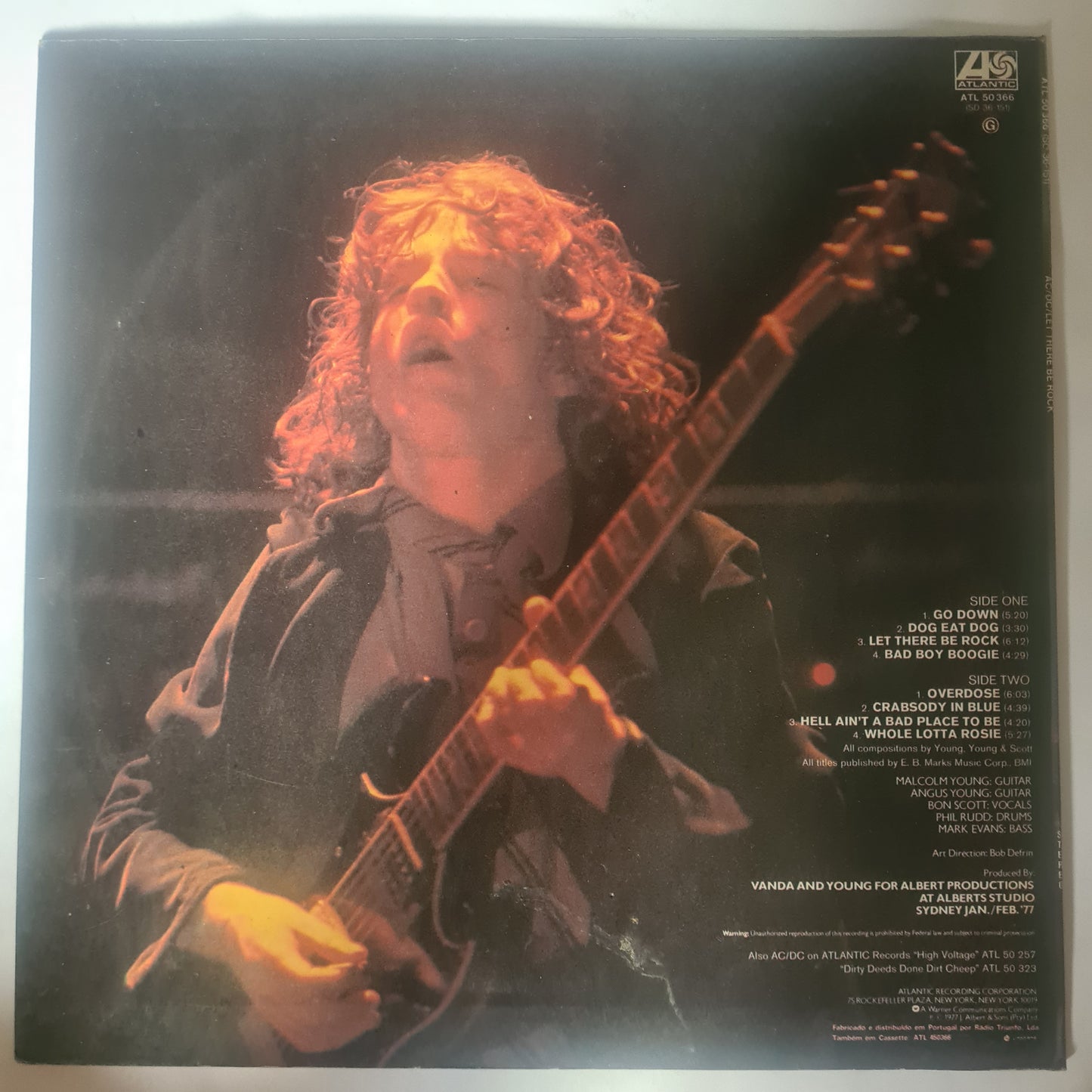 AC/DC – Let There Be Rock - 1977 (Portuguese Pressing) - Vinyl Record LP