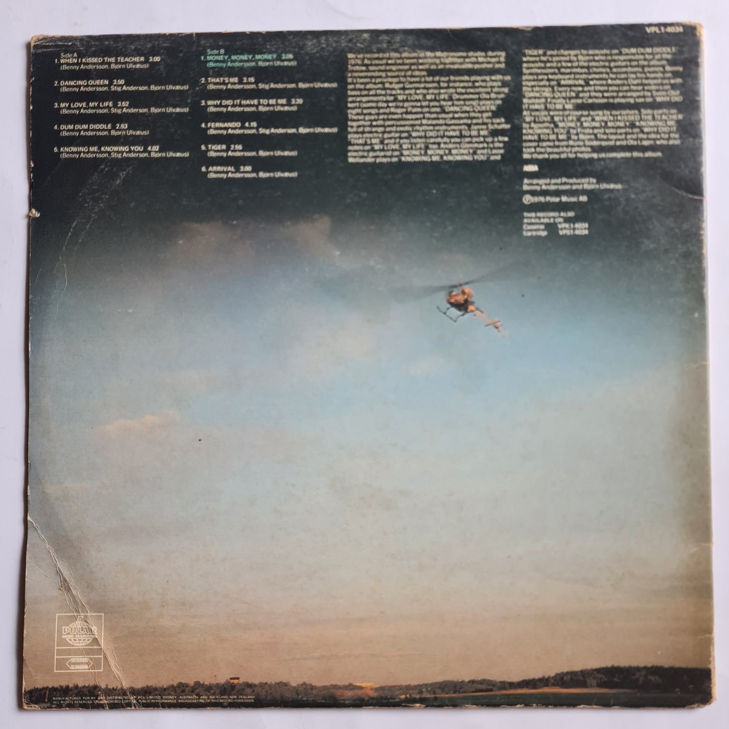 ABBA – Arrival - 1976 (Australian 1st Pressing) - Vinyl Record LP