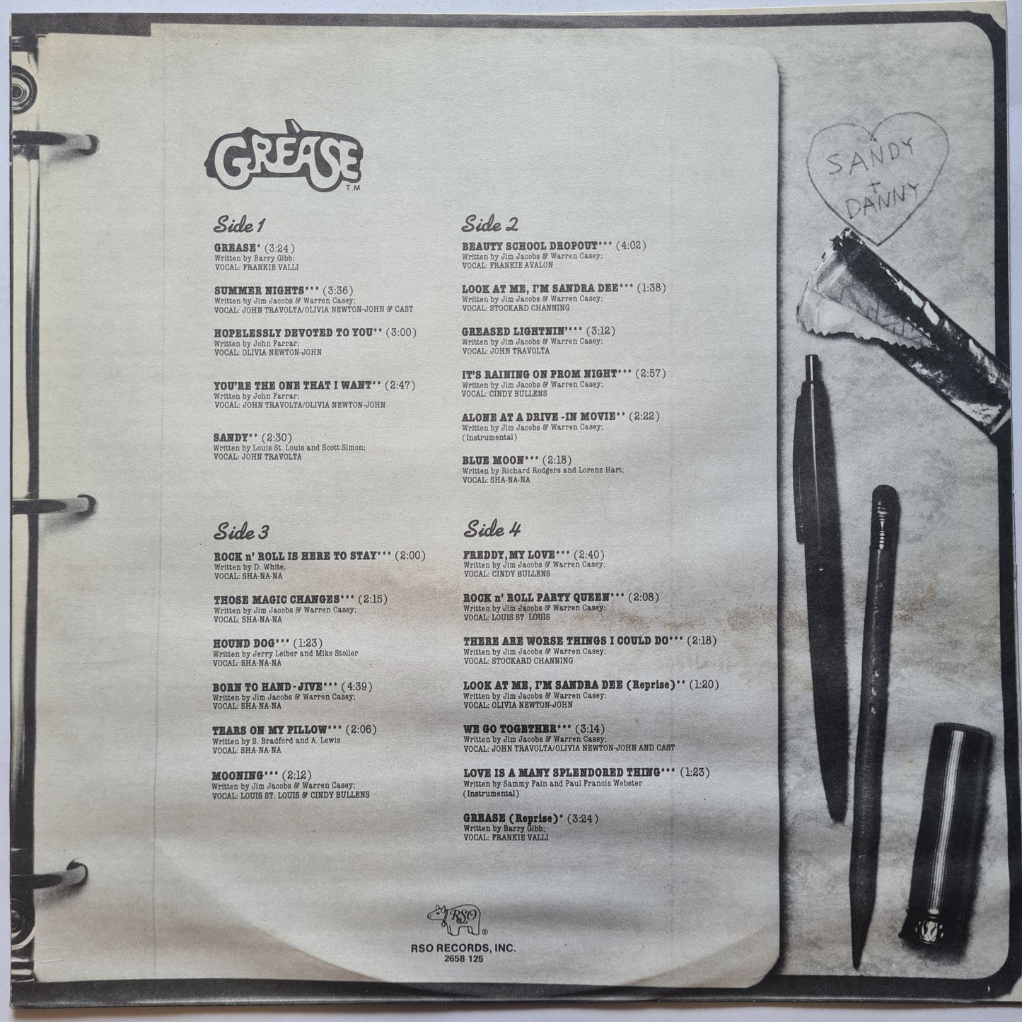 Grease – Original Soundtrack From The Motion Picture - 1978 (2LP Gatefold) - Vinyl Record