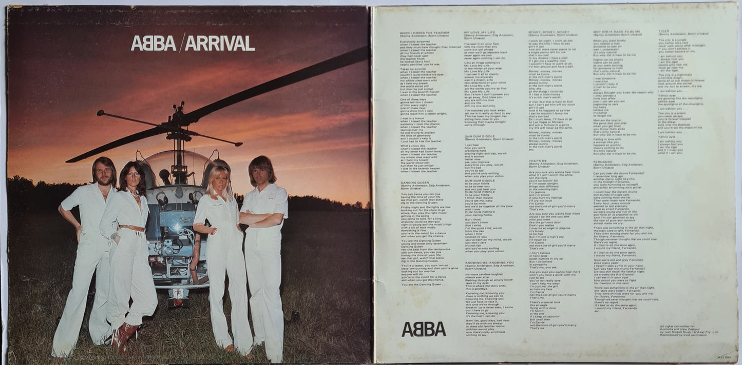 ABBA – Arrival - 1976 (Australian 1st Pressing) - Vinyl Record LP