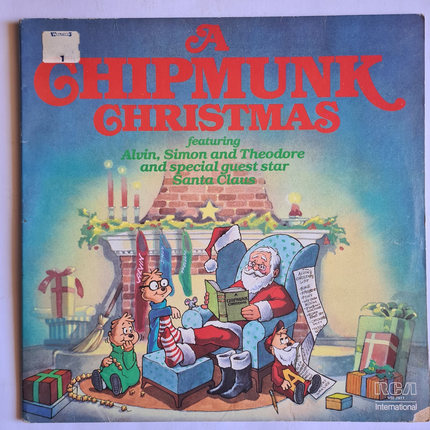 Alvin & The Chipmunks – A Chipmunk Christmas - 1981 - Vinyl Record LP