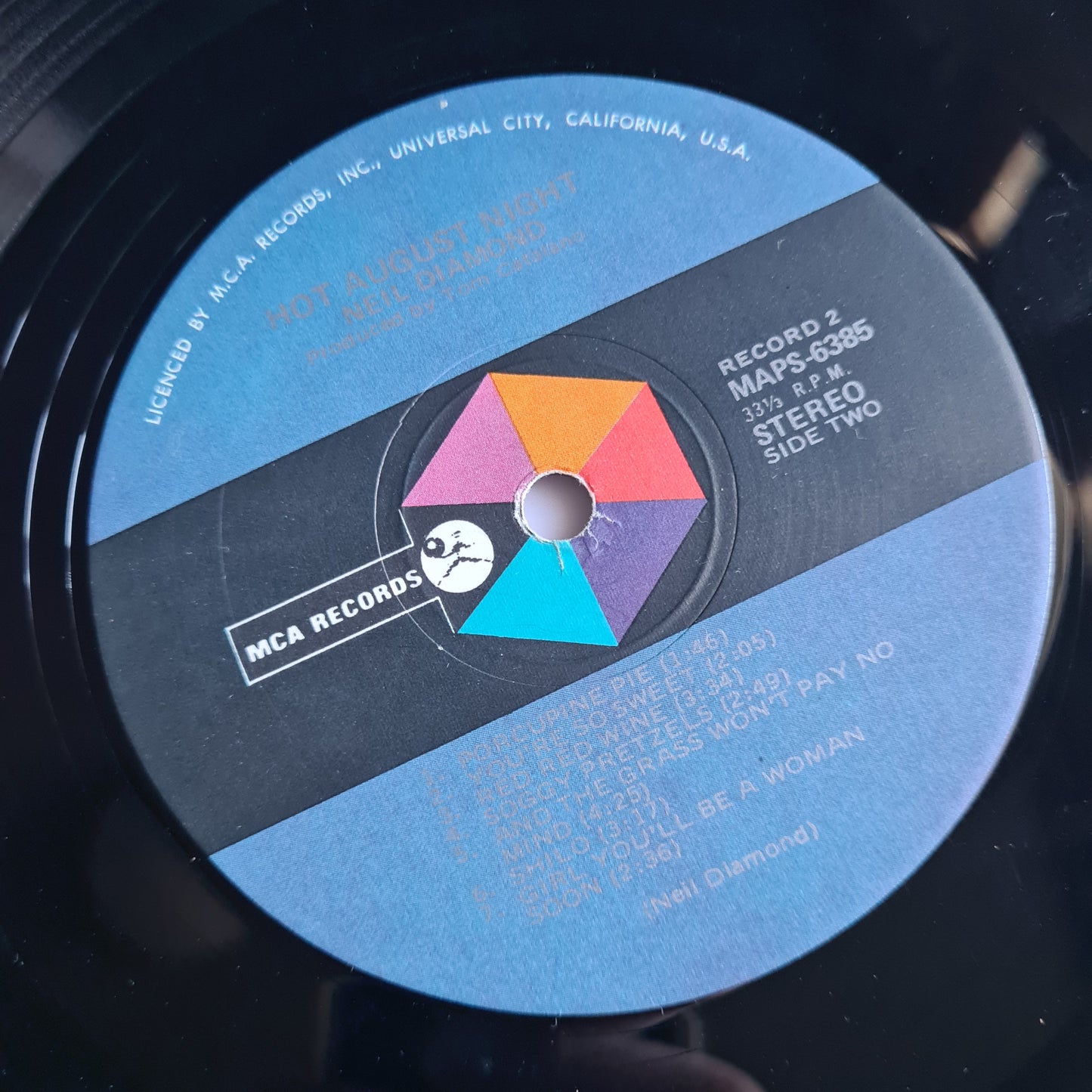 Neil Diamond – Hot August Night (1st Australian Pressing) - 1972 - Vinyl Record 2LP