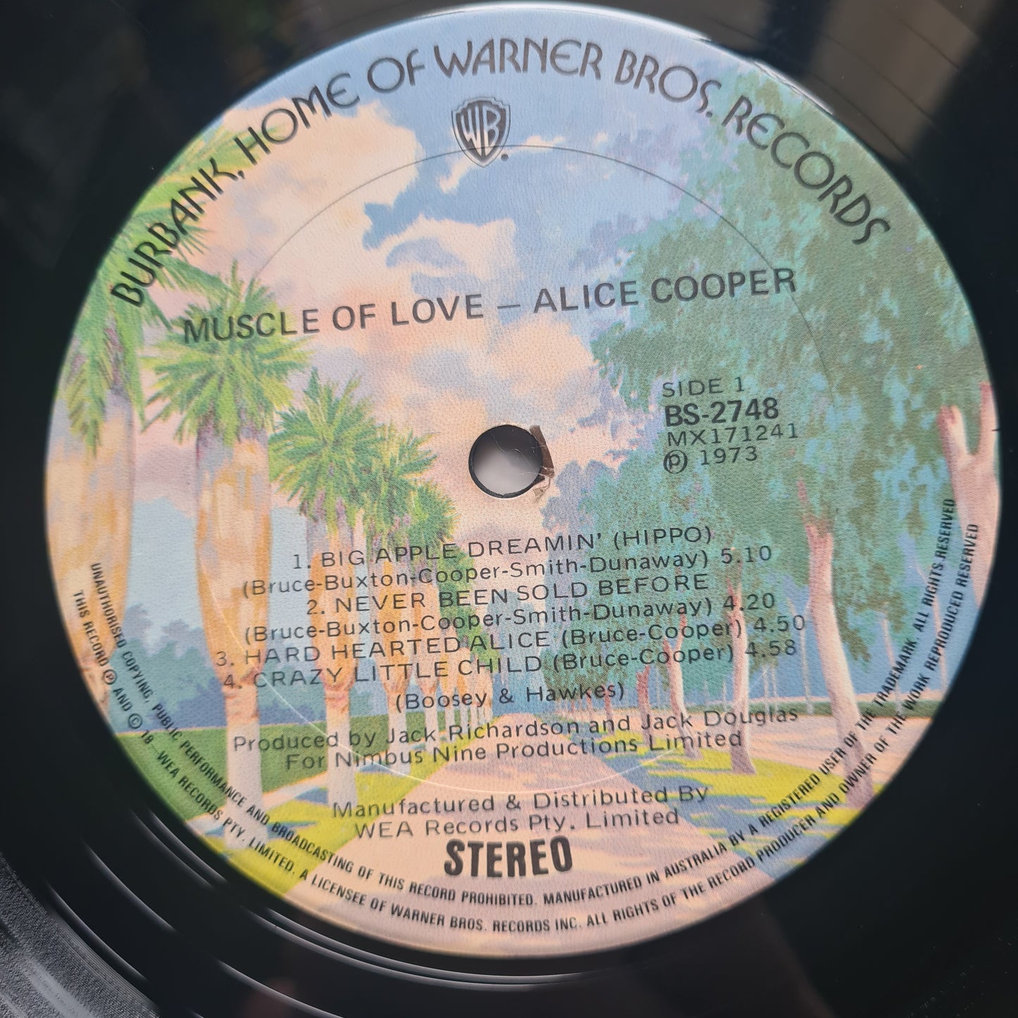 *SIGNED* Alice Cooper – Muscle Of Love (with Cardboard box) - 1973 - Vinyl Record LP