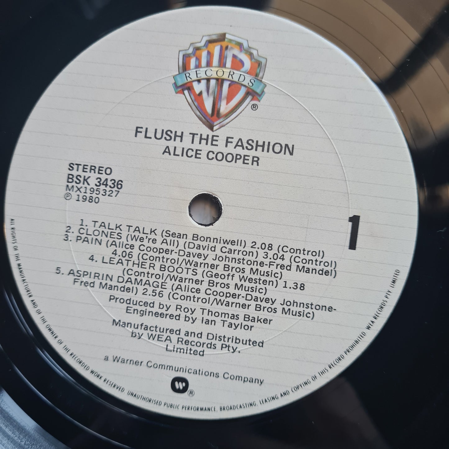 Alice Cooper – Flush The Fashion - 1980 - Vinyl Record LP