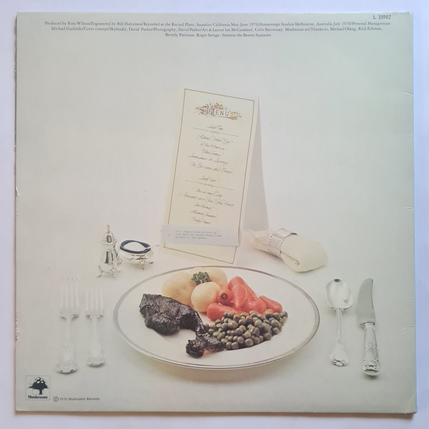 Skyhooks – Straight In A Gay Gay World - 1976 - Vinyl Record LP