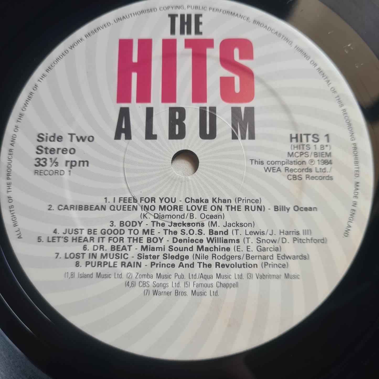 Various Artists – The Hits Album - 1984 - Vinyl Record 2LP (near mint)