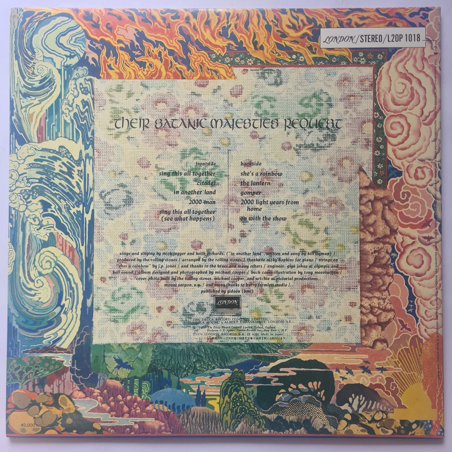 The Rolling Stones – Their Satanic Majesties Request - 1967 (1981 Japanese Pressing)- Vinyl Record LP