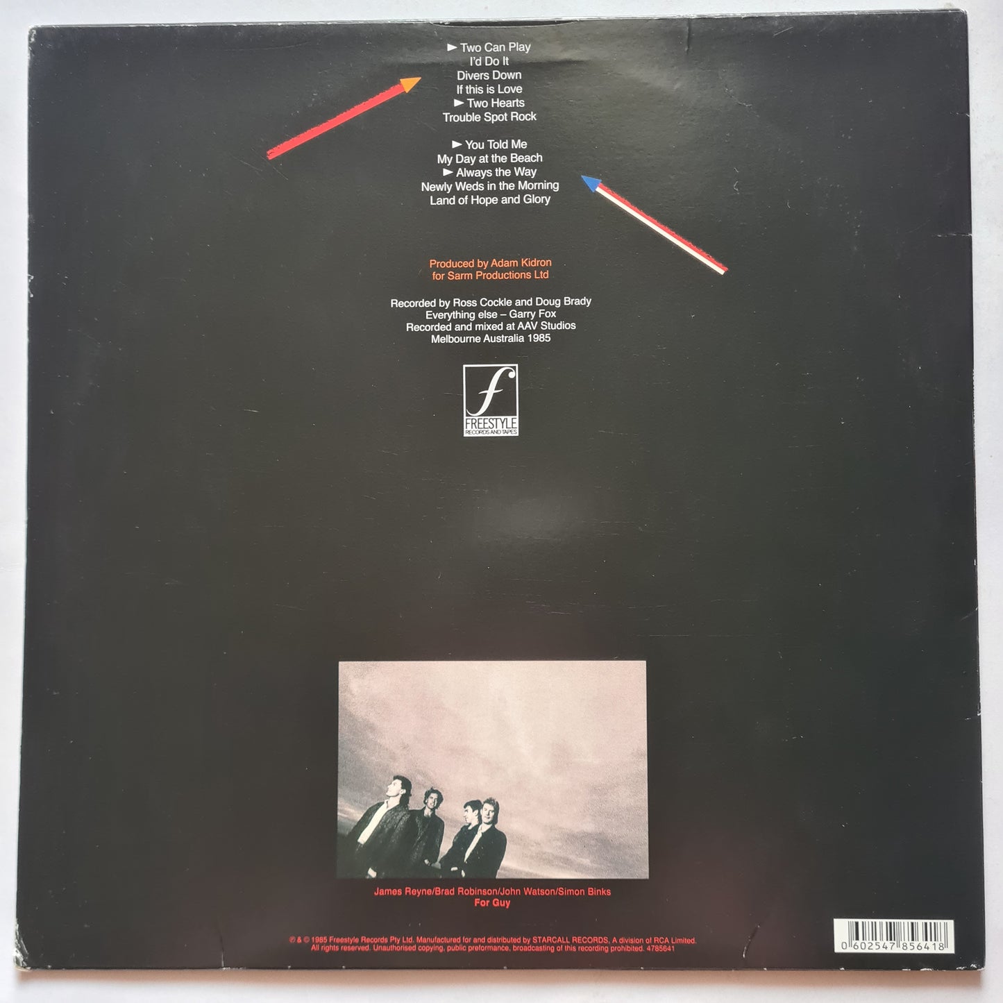 Australian Crawl – Between A Rock & A Hard Place - 1985 (2016 reissue) - Vinyl Record LP