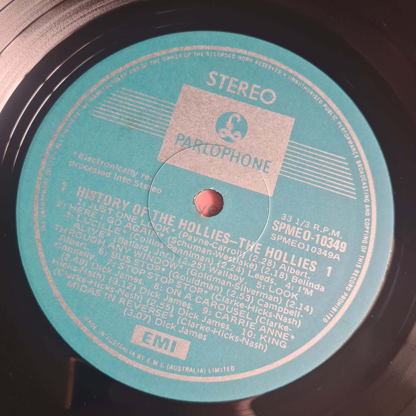 The Hollies – History Of The Hollies - 1970's Australian Pressing - Vinyl Record LP (near mint)