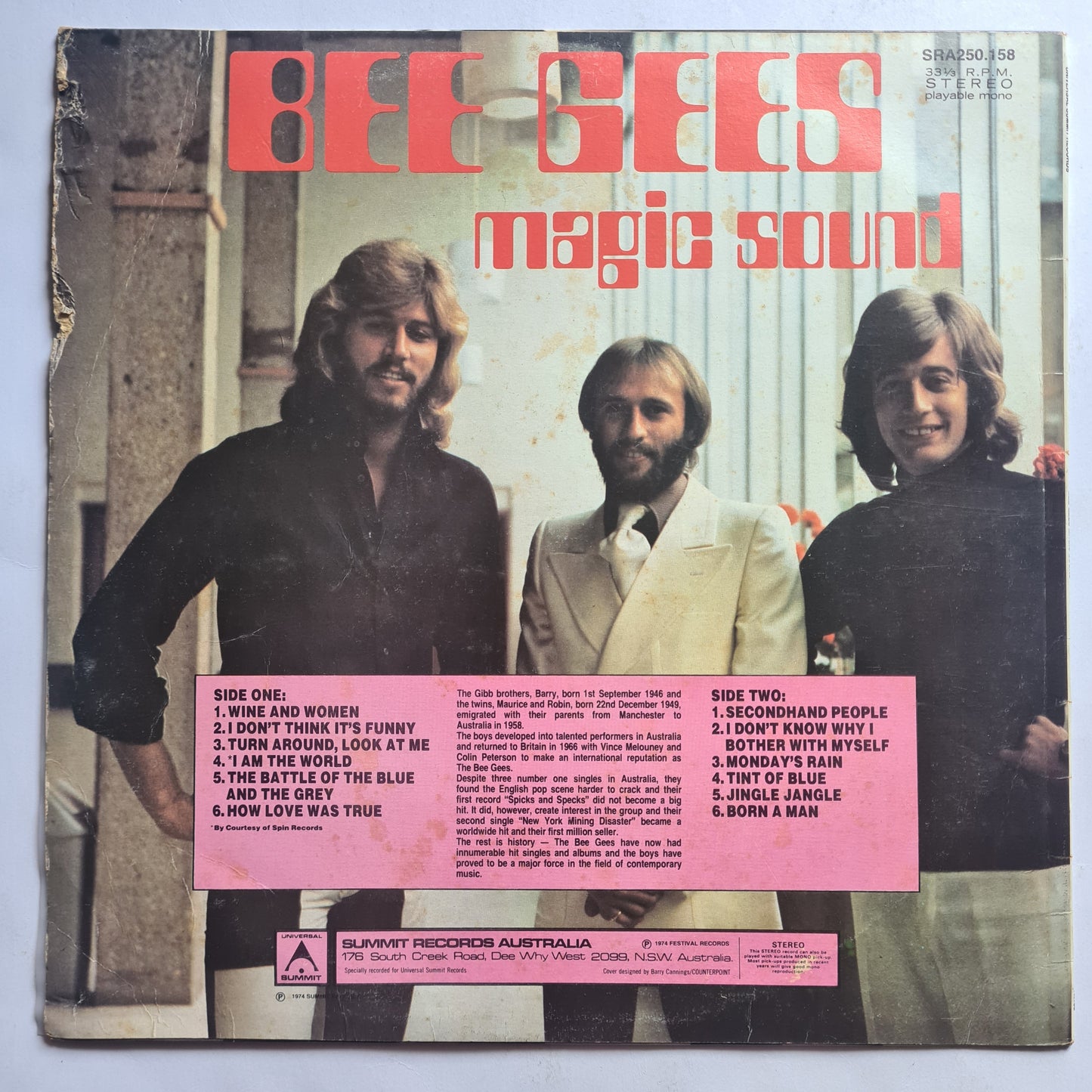 Bee Gees - Magic Sound – 1974 - Vinyl Record LP