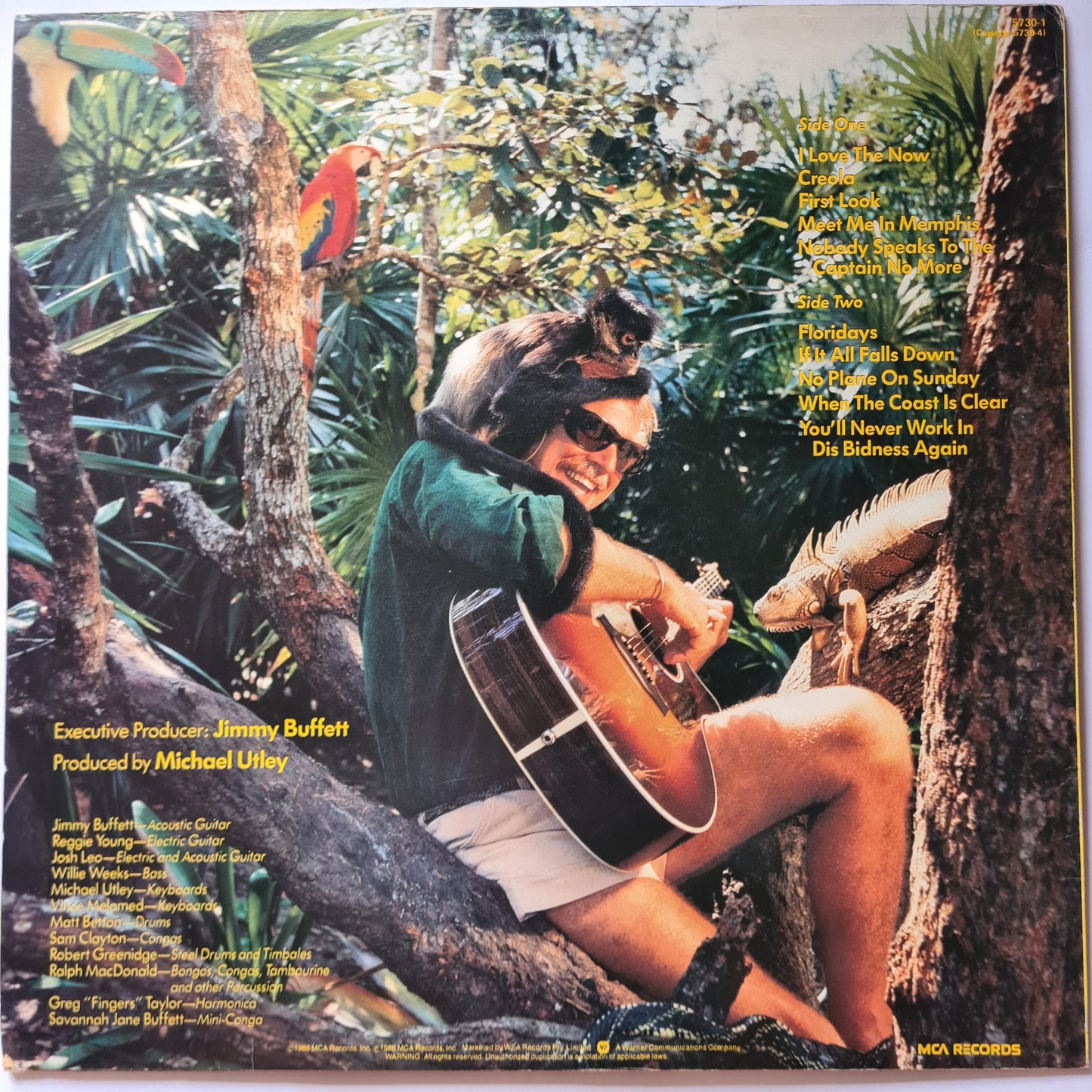 Jimmy Buffett – Floridays - 1986 - Vinyl Record LP (near mint)
