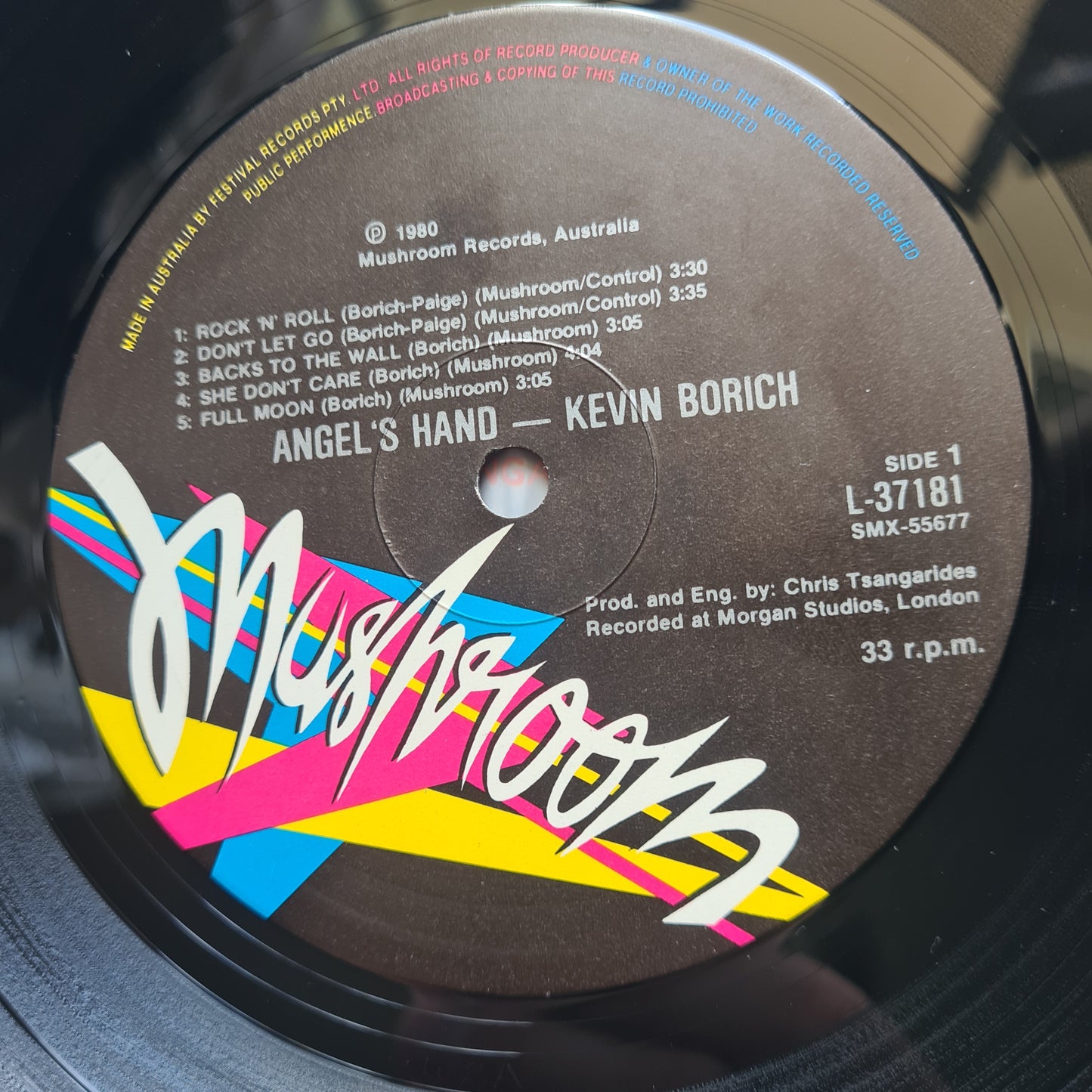 Kevin Borich Express – Angels Hand - 1980 - Vinyl Record LP
