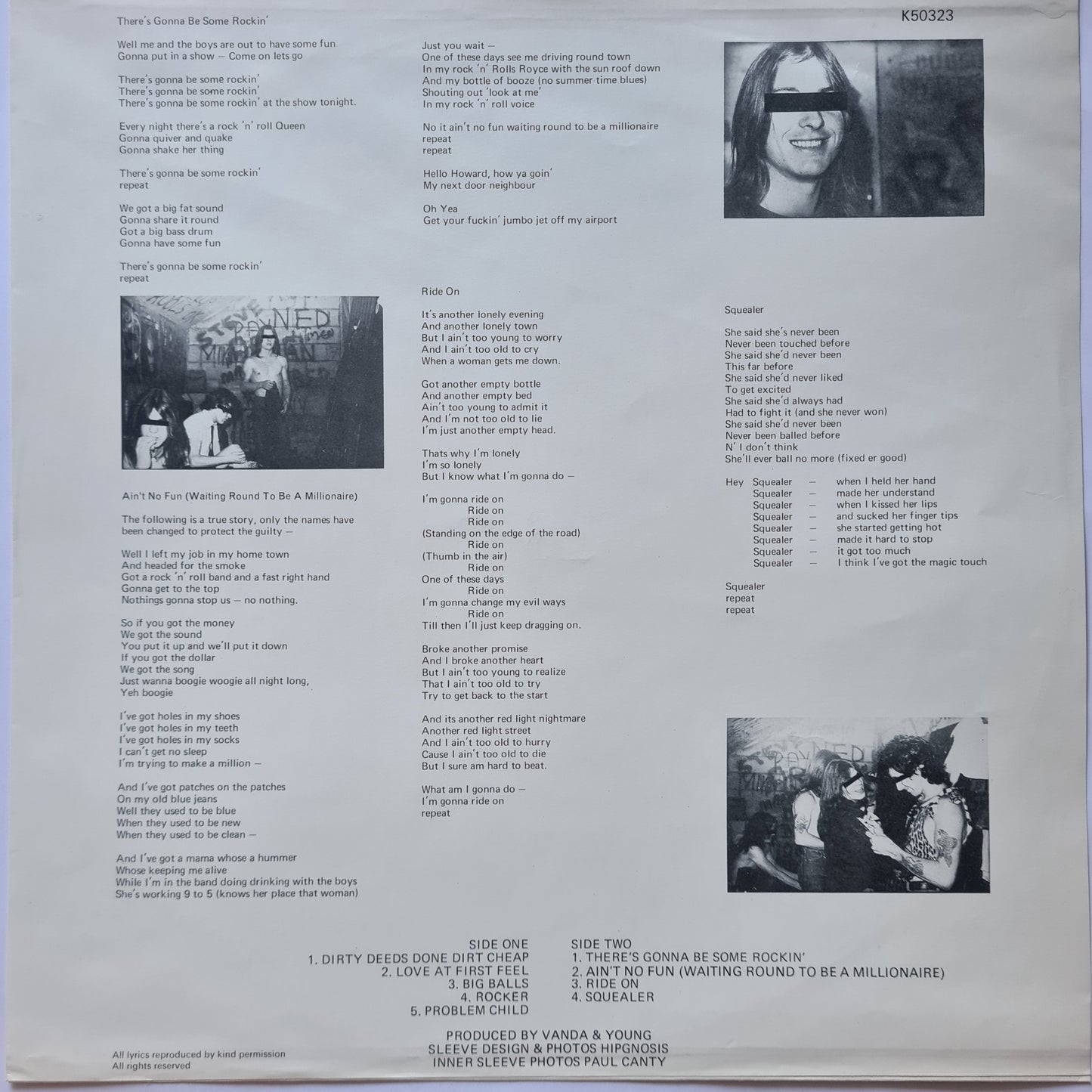 AC/DC – Dirty Deeds Done Dirt Cheap - 1976 (1976 UK Pressing) - Vinyl Record LP (near mint)