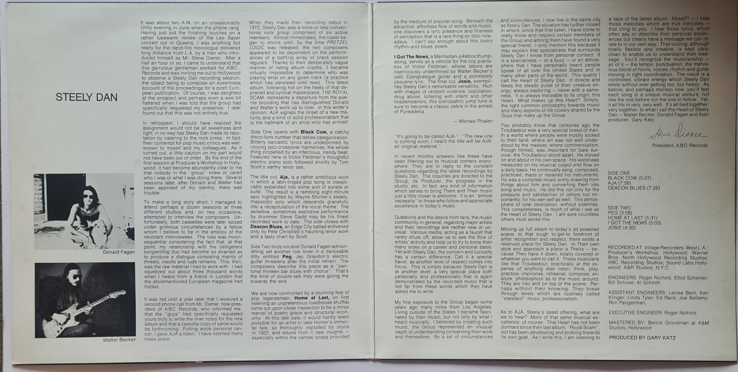 Steely Dan – Aja - 1977 (Gatefold) - Vinyl Record LP