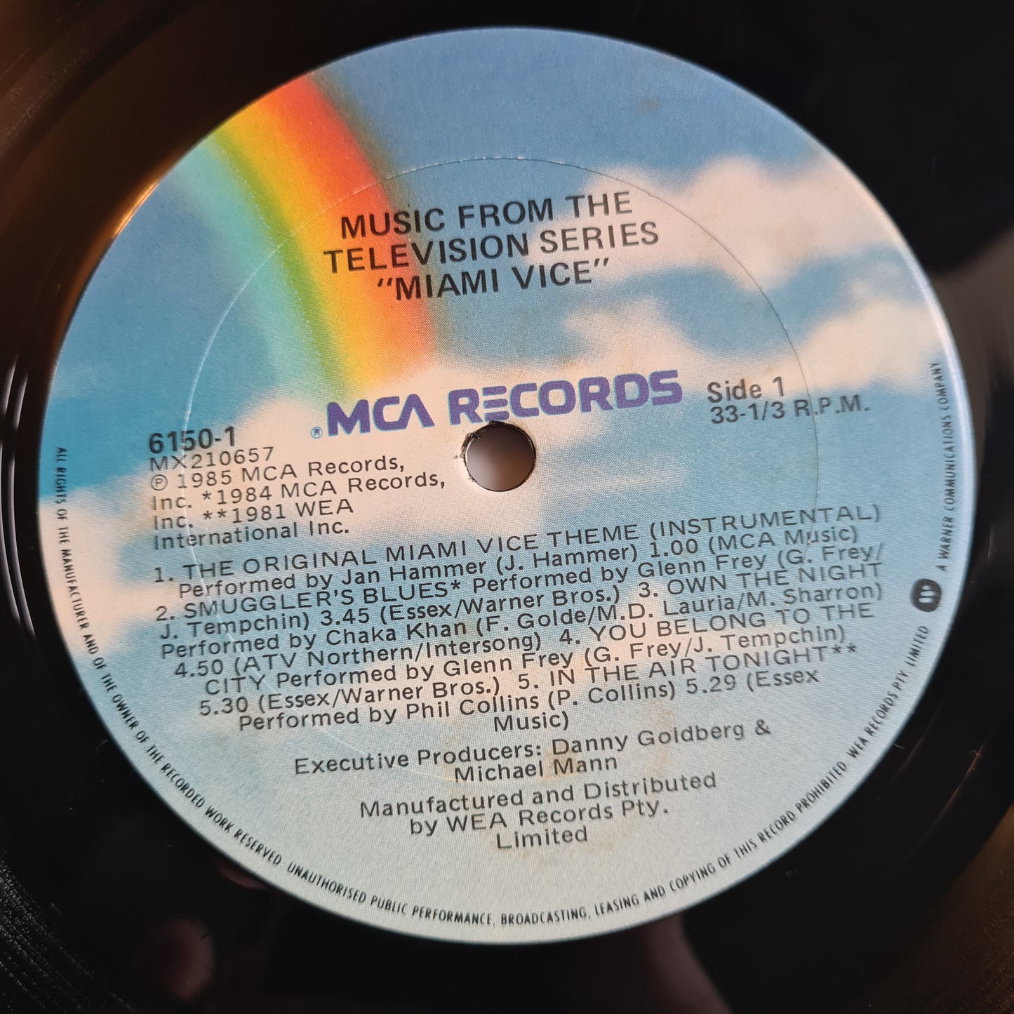 Miami Vice – Music From The Television Series - 1985 - Vinyl Record LP