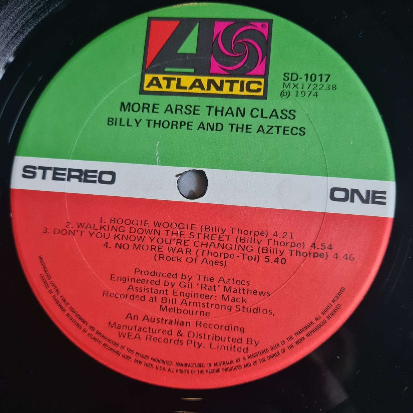 Aztecs (Billy Thorpe) – More Arse Than Class - 1974 (Textured Gatefold Cover) - Vinyl Record LP