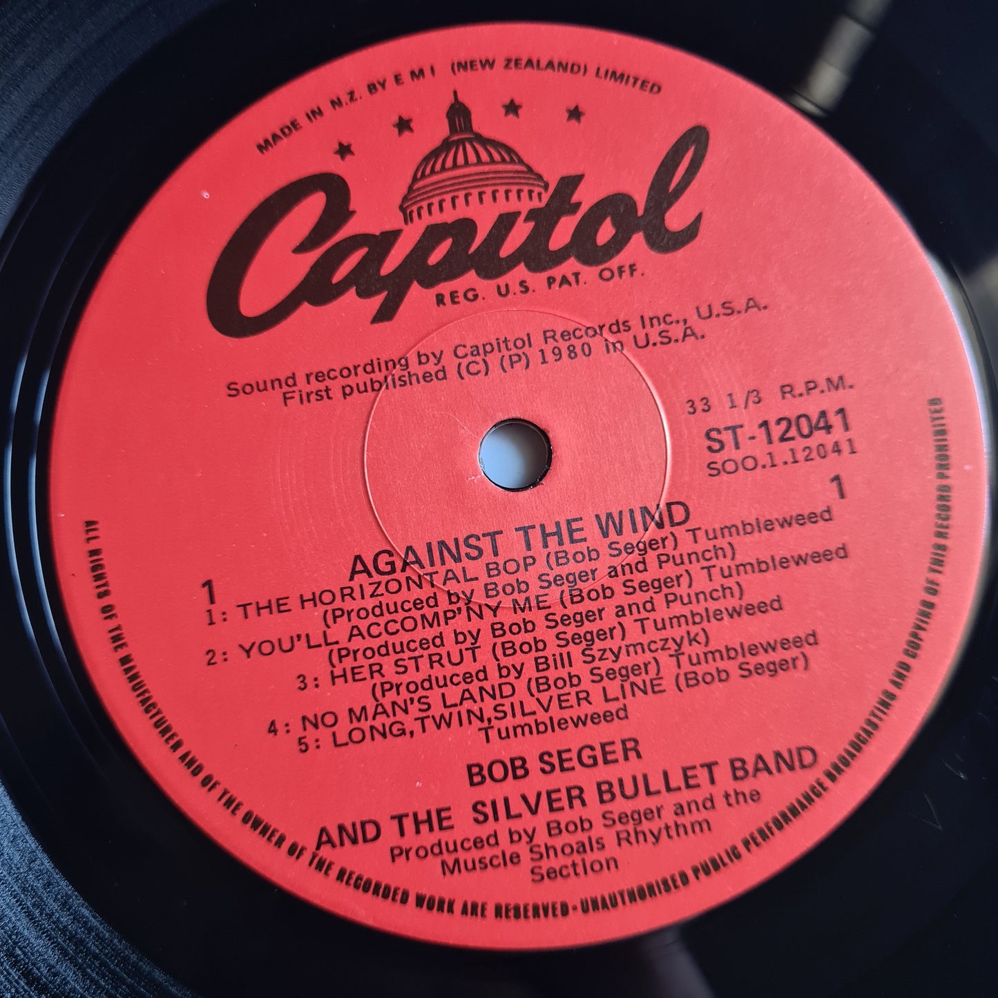 Bob Seger & The Silver Bullet Band – Against The Wind - 1980 - Vinyl Record LP (near mint)