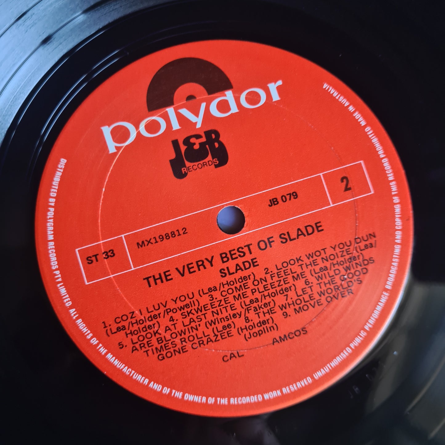 Slade – The Very Best Of Slade - 1982 - Vinyl Record LP