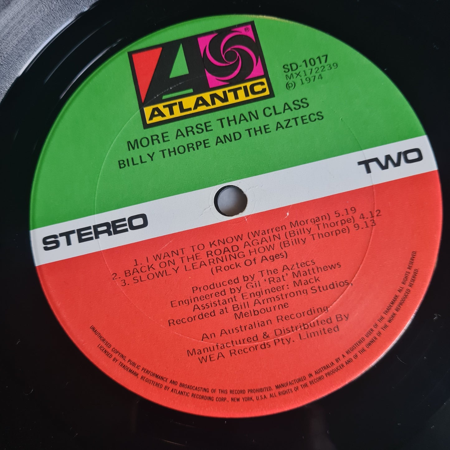 Aztecs (Billy Thorpe) – More Arse Than Class - 1974 (Textured Gatefold Cover) - Vinyl Record LP
