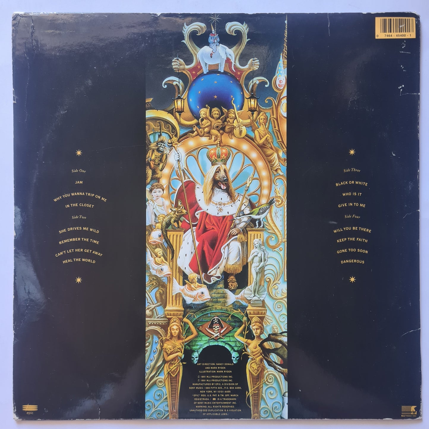 Michael Jackson – Dangerous - 1991 (Original US Pressing) - Vinyl Record 2LP