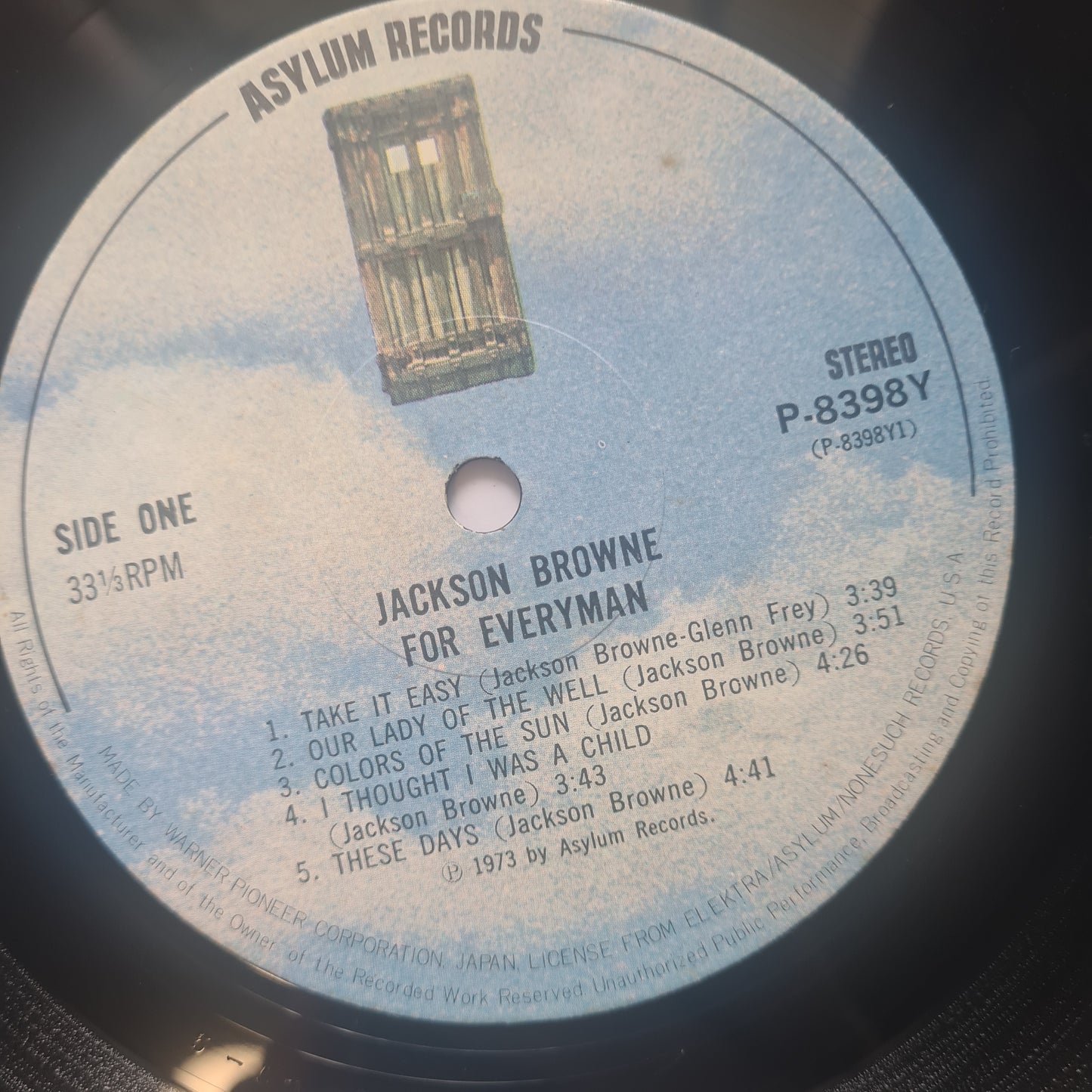 Jackson Browne – For Everyman - 1973 - Vinyl Record LP