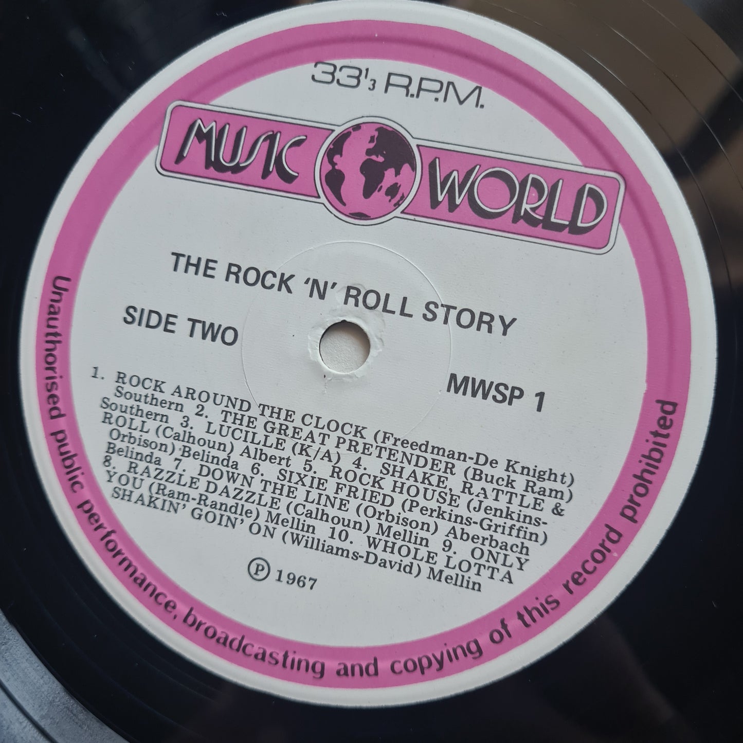 Various Artists – The Rock & Roll Story - 1967 - Vinyl Record 2LP