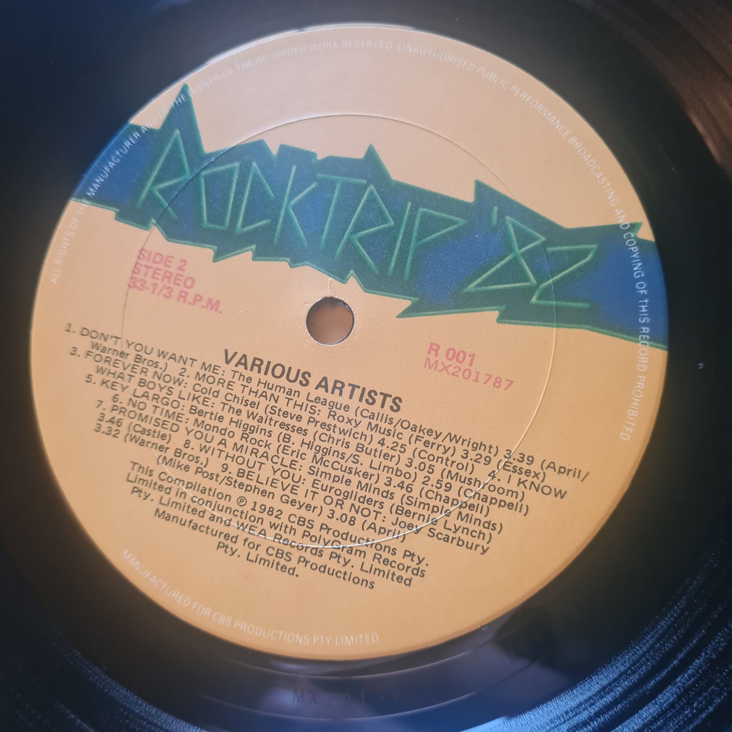 Various Artists – Rocktrip '82 - 1982 - Vinyl Record LP