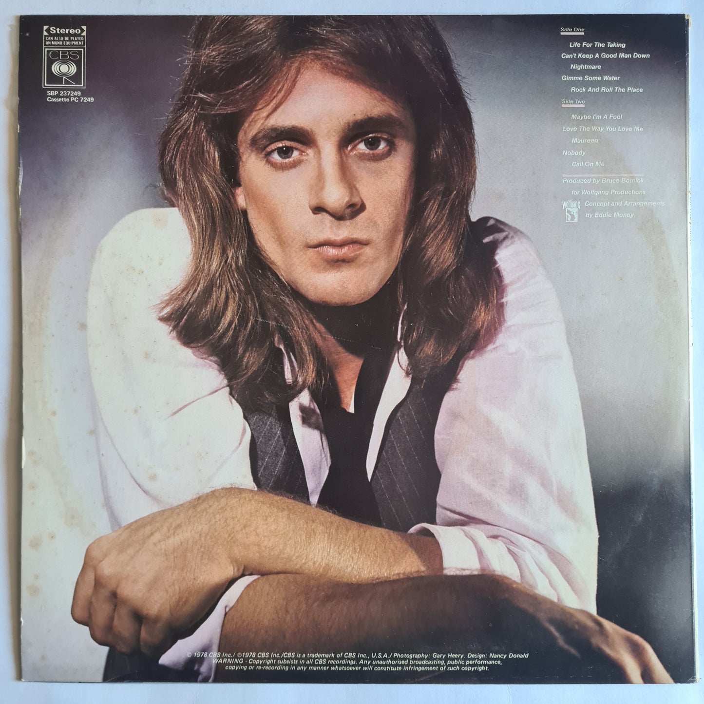 Eddie Money - Life For The Taking - 1978 - Vinyl Record LP