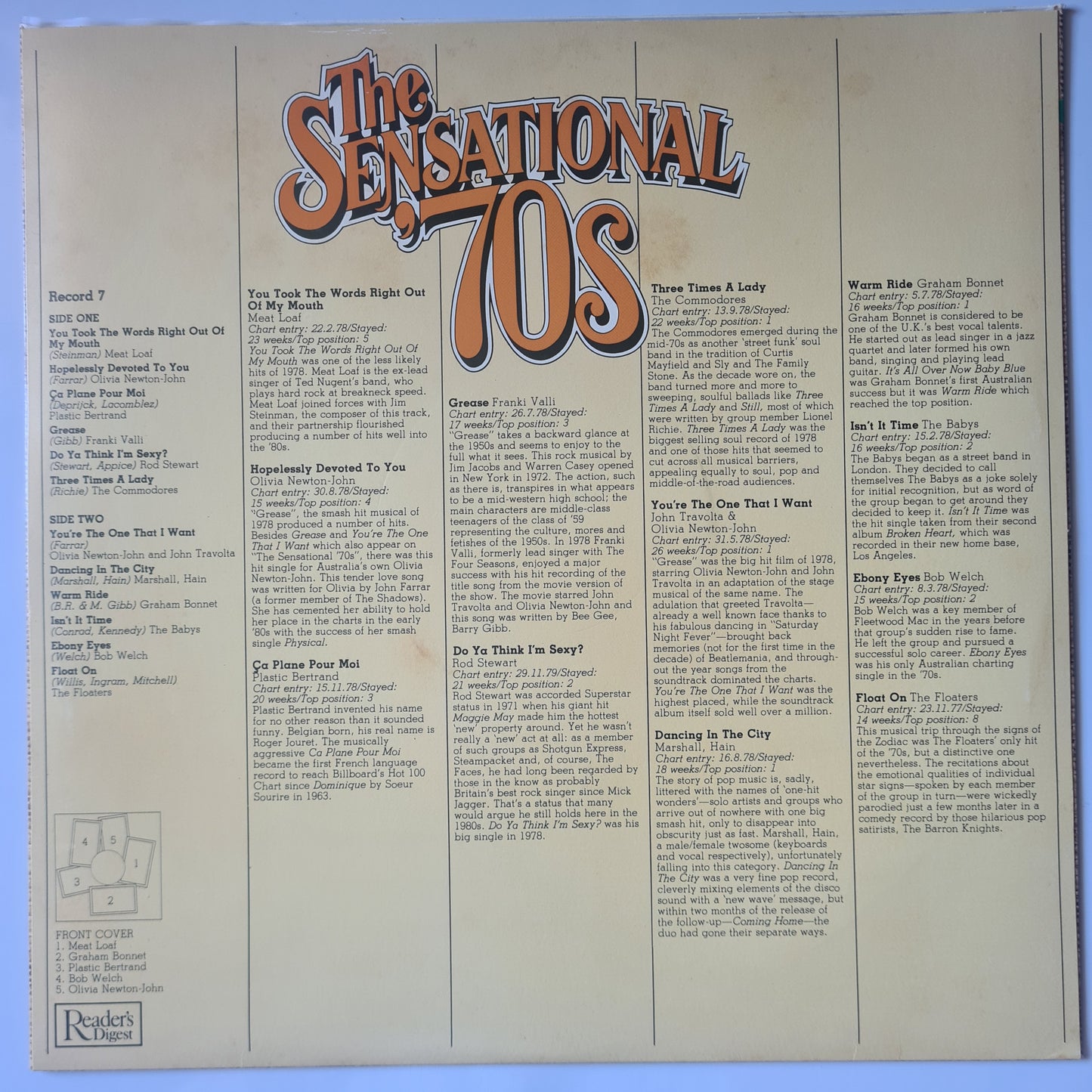 Various - Readers Digest: The Sensational '70s - 1981 - Vinyl Record 8LP BOX SET