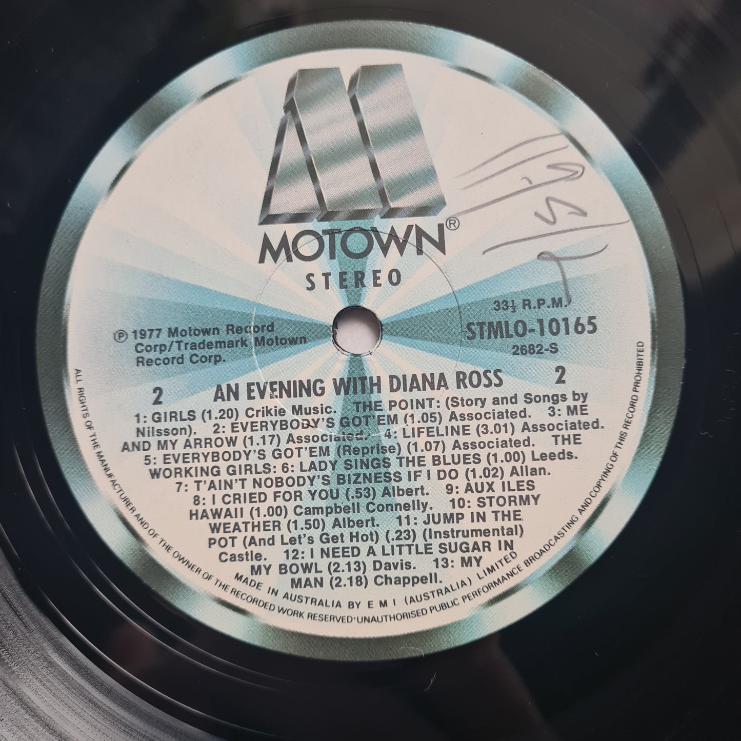 Diana Ross – An Evening With Diana Ross - 1977 - Vinyl Record 2LP (Motown)