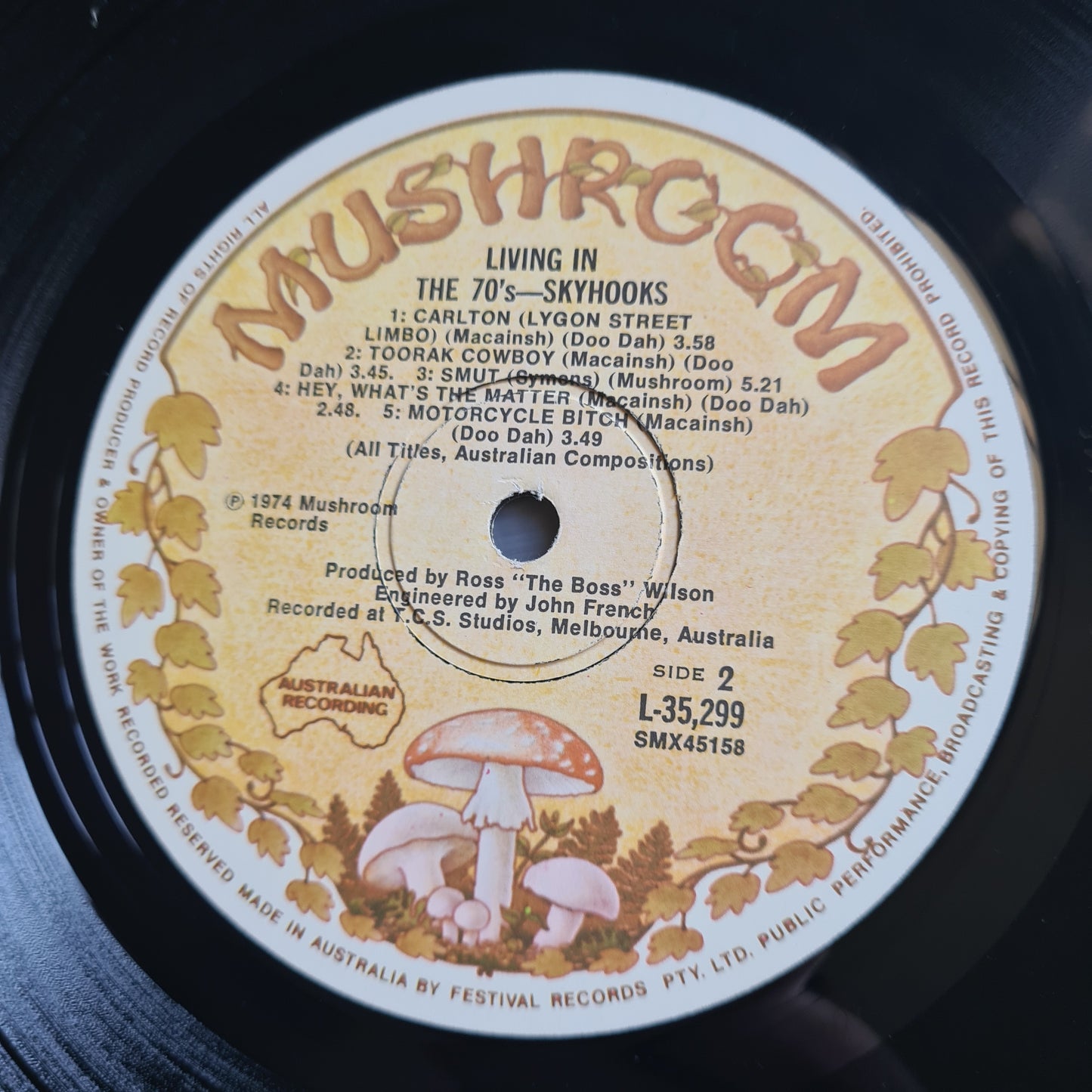 Skyhooks – Living In The 70's - 1974 - Vinyl Record LP